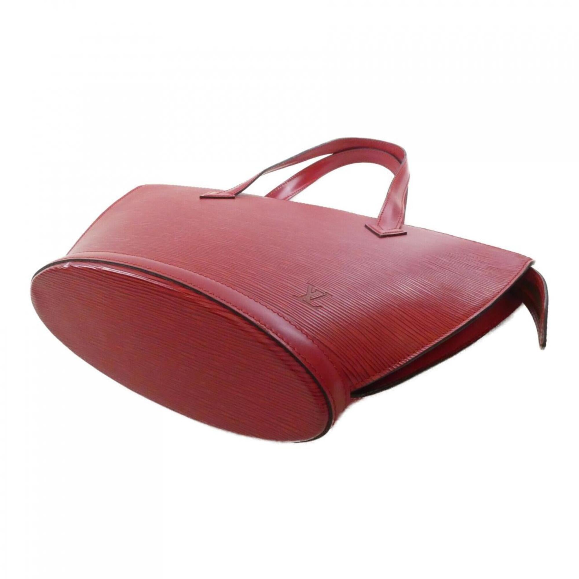Louis Vuitton Red Color Leather Handbag (Pre-Owned)