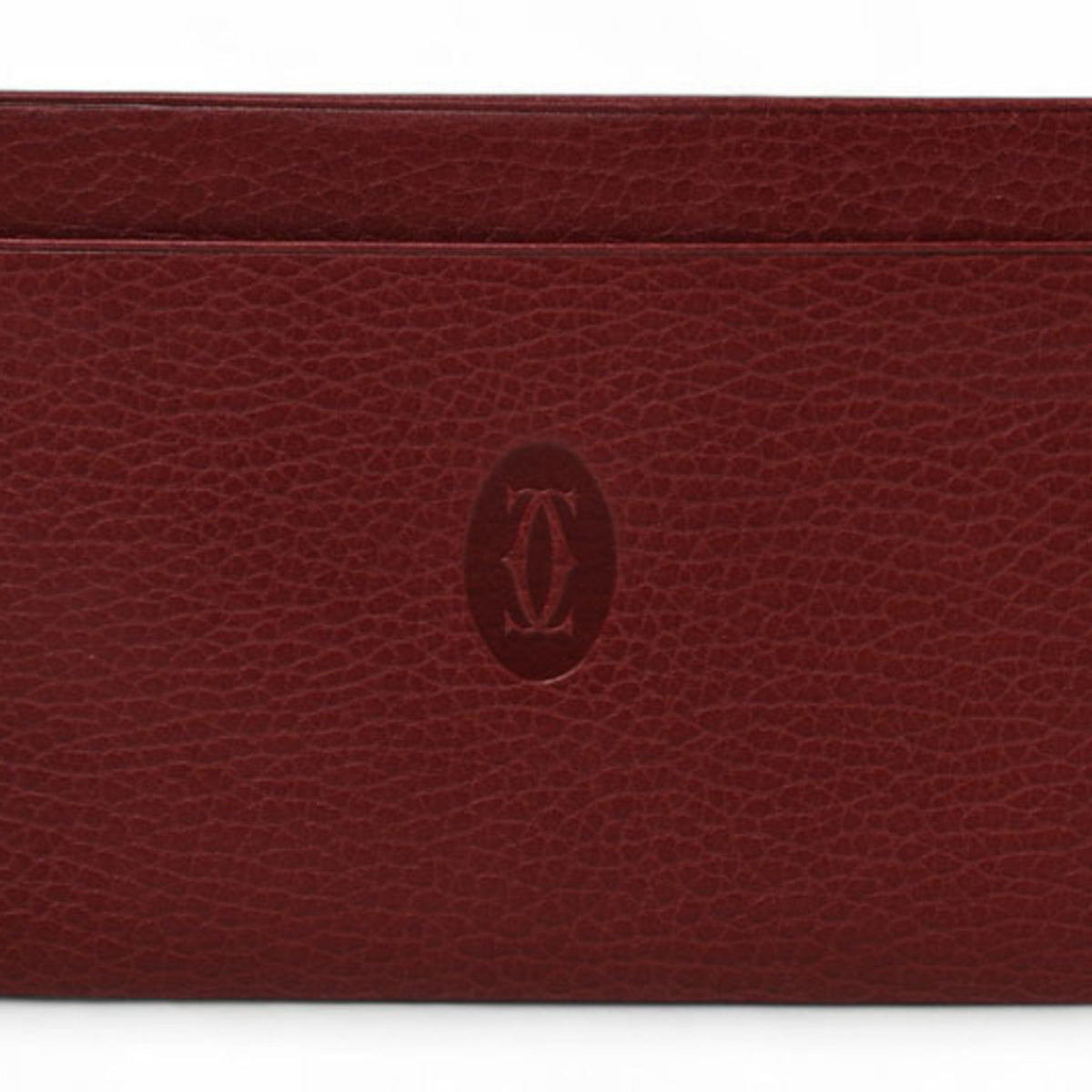 Cartier Bordeaux Leather Pouch (Pre-Owned)