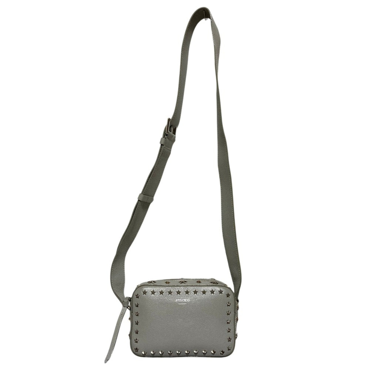 Jimmy Choo Gray Shoulder Bag (Pre-Owned)