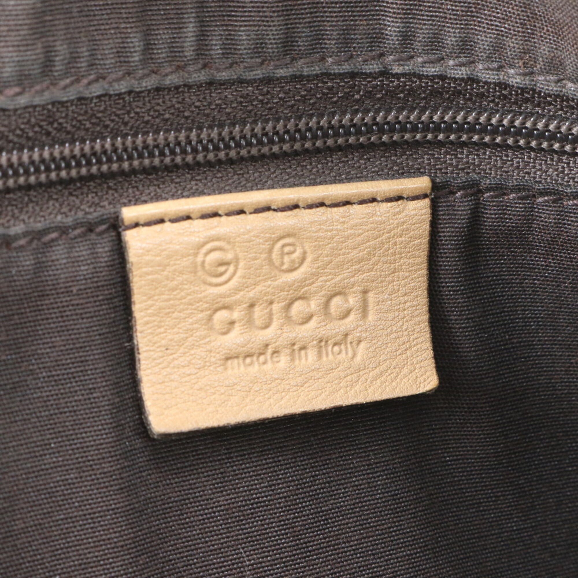 Gucci Guccissima Beige Leather Handbag Tote Bag (Pre-Owned)