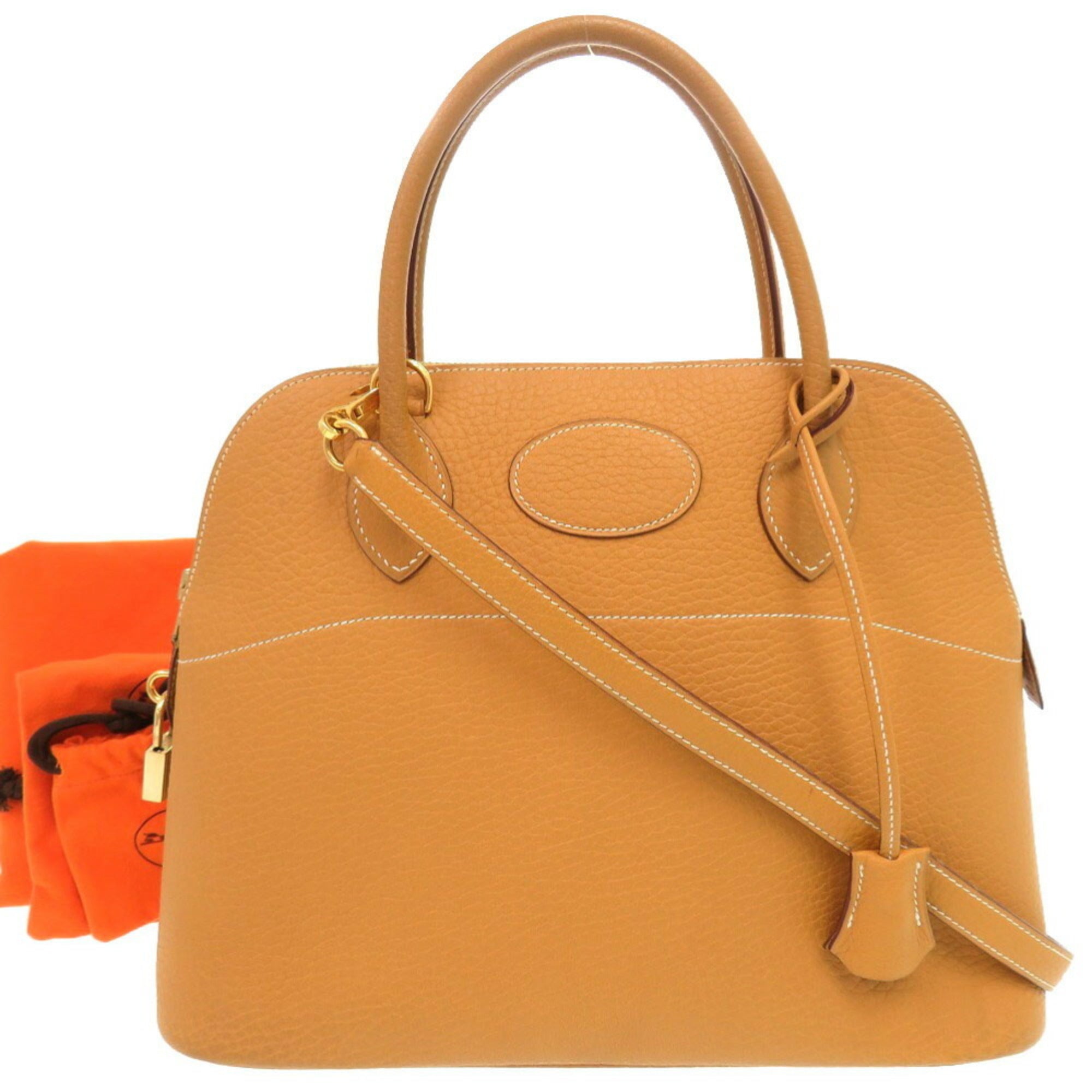 Hermes Natural Sable Fjord Leather Handbag (Pre-Owned)
