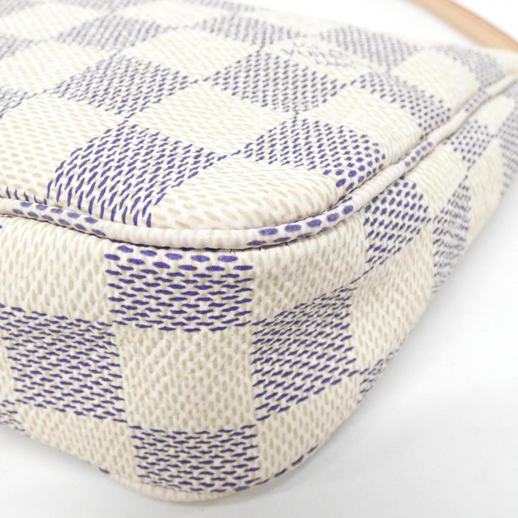 Louis Vuitton Azur Coated Canvas Pochette Pouch (Pre-Owned)