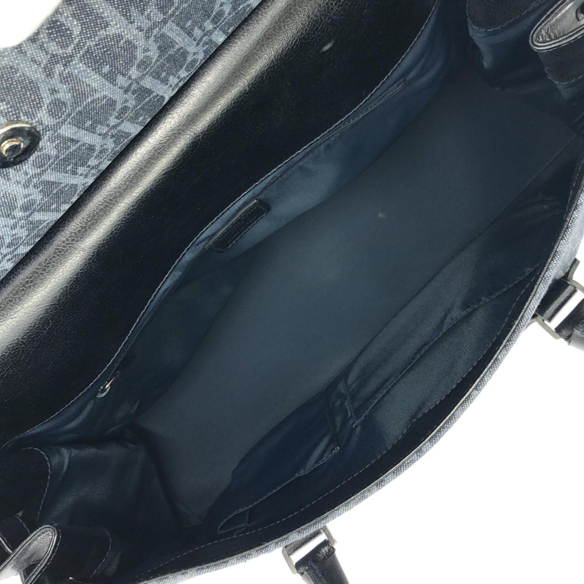 Christian Dior Silver Denim Handbag (Pre-Owned)