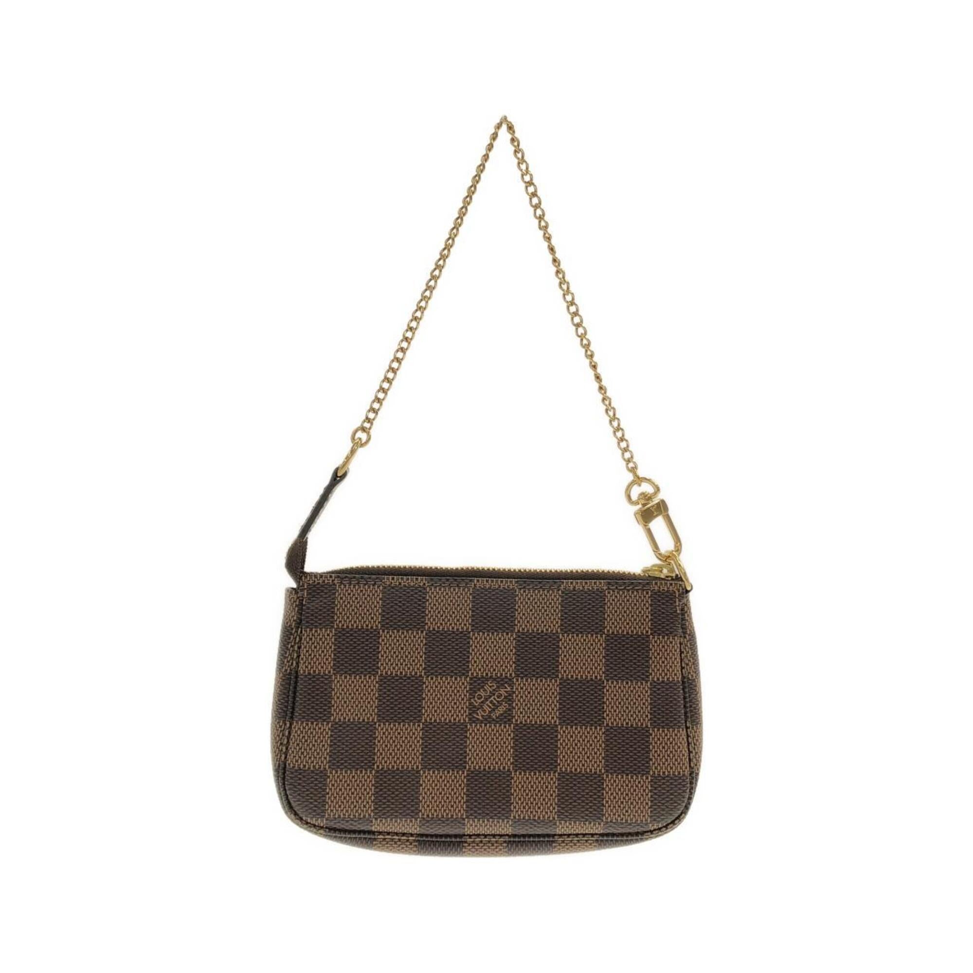 Louis Vuitton Brown Coated Canvas Pochette Pouch (Pre-Owned)