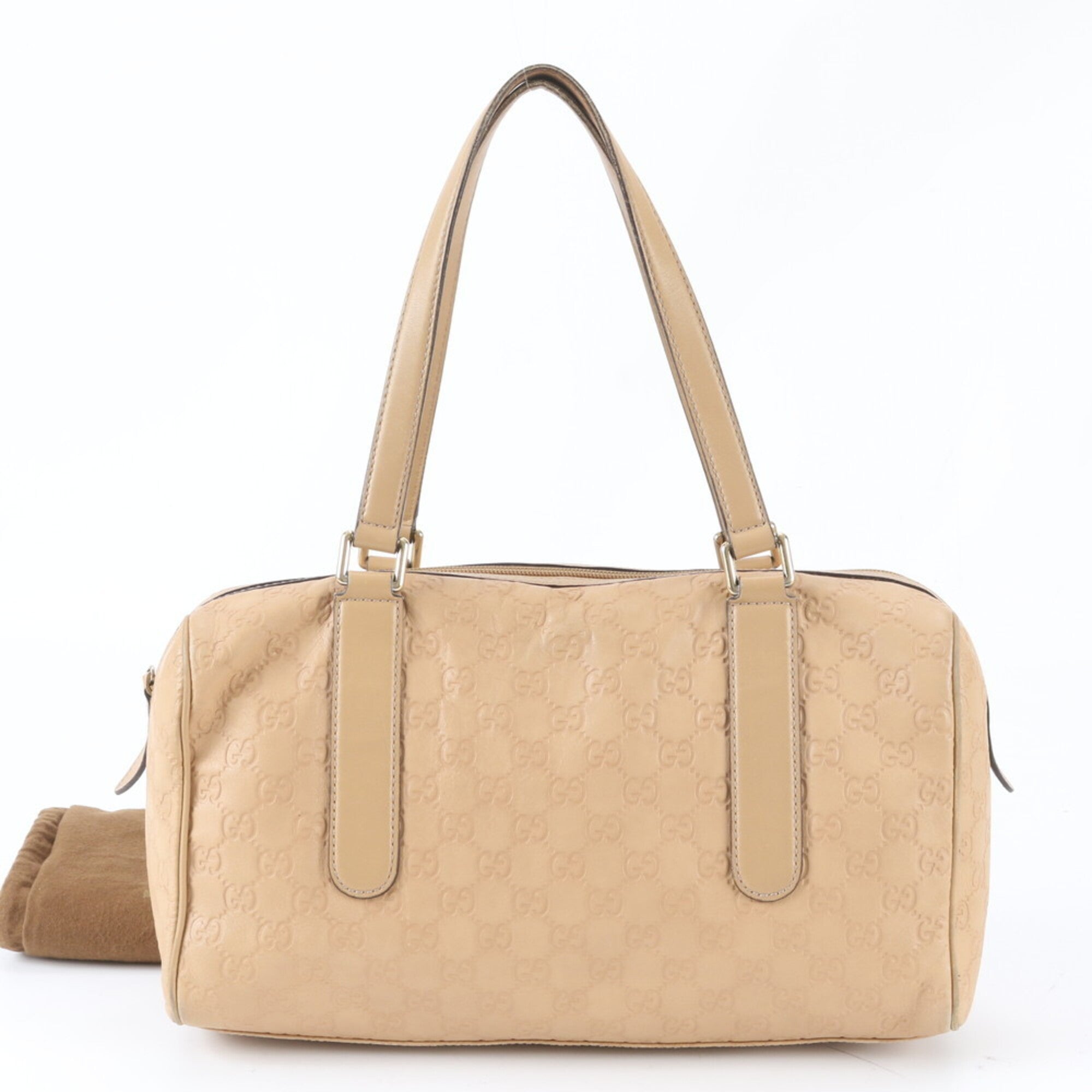 Gucci Guccissima Beige Leather Handbag Tote Bag (Pre-Owned)