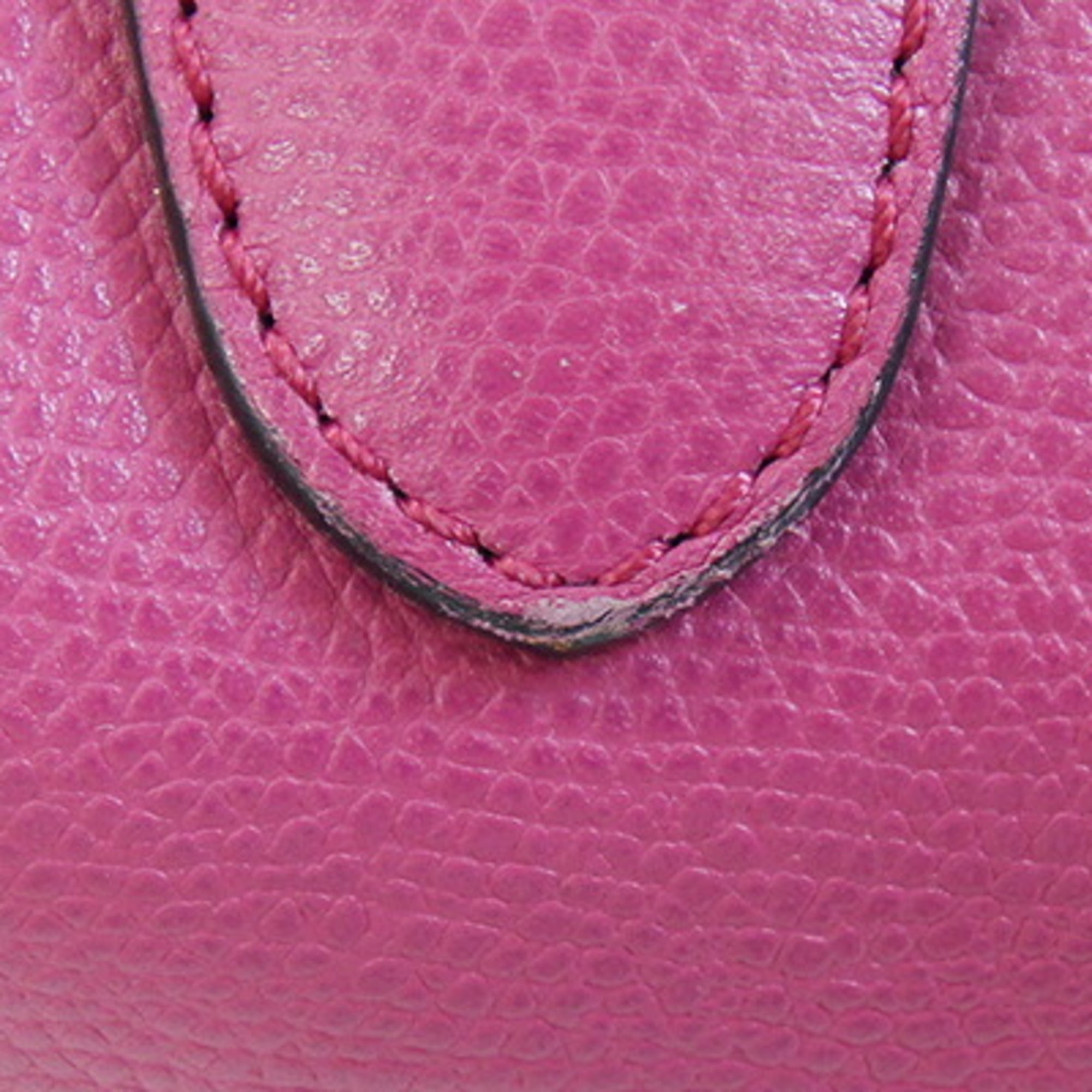 Valextra Pink Leather Handbag (Pre-Owned)