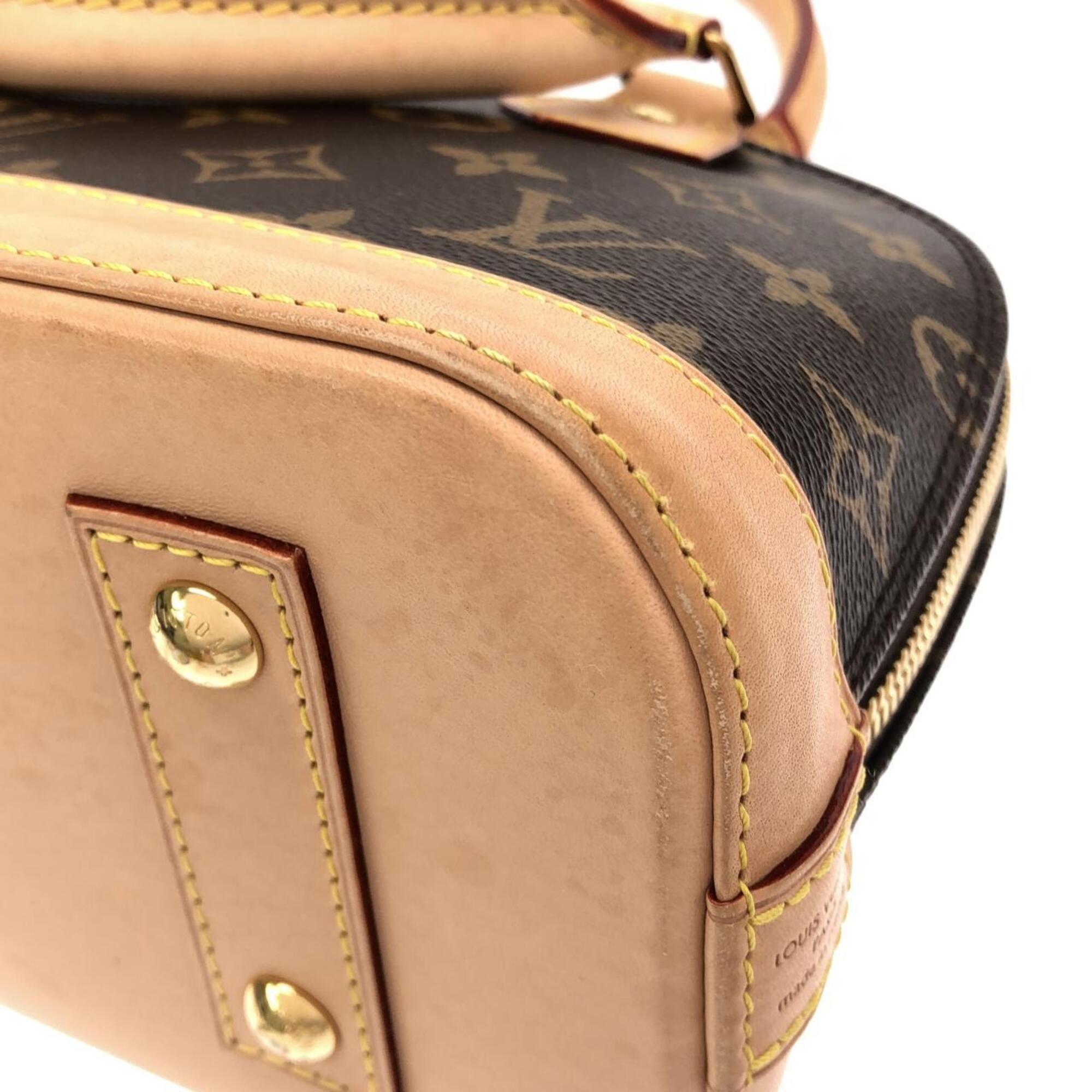 Louis Vuitton Marron Coated Canvas Handbag (Pre-Owned)