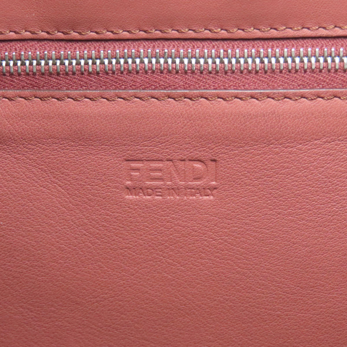 Fendi Pink Leather Tote Bag (Pre-Owned)