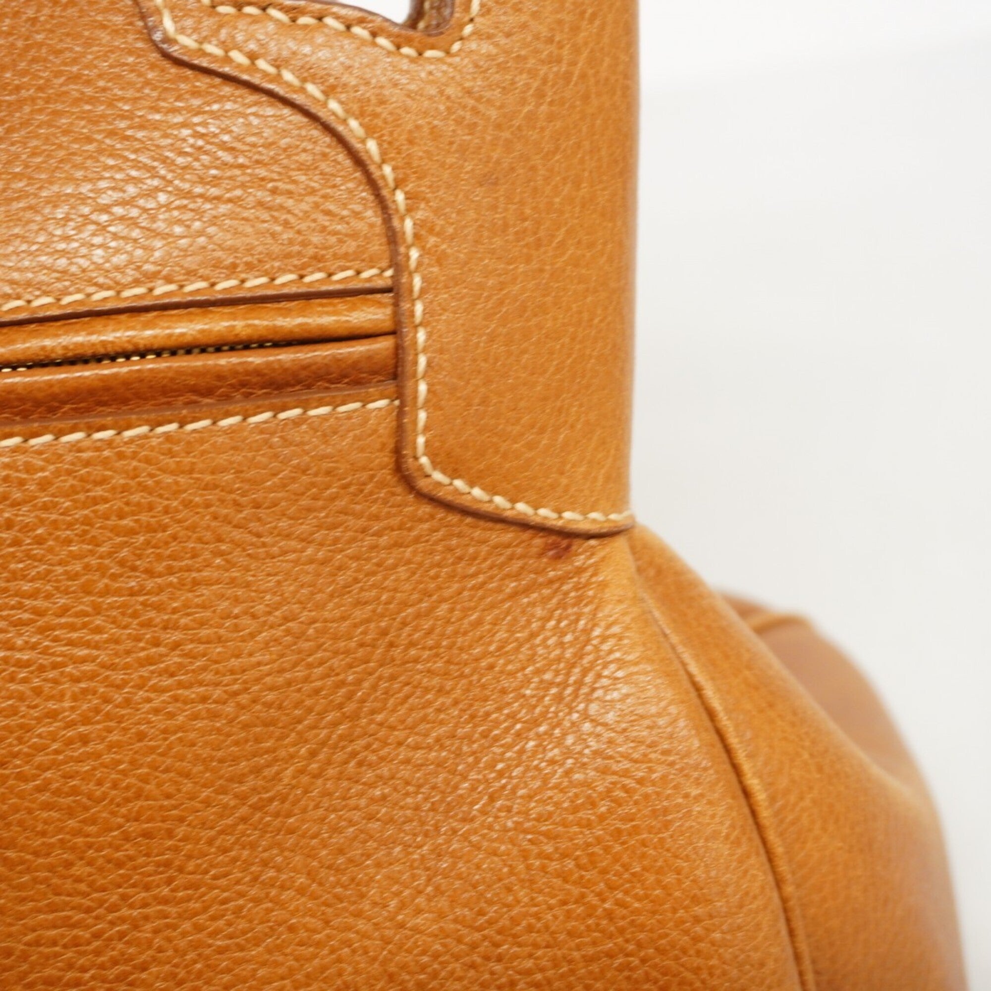 Cartier Brown Leather Handbag (Pre-Owned)