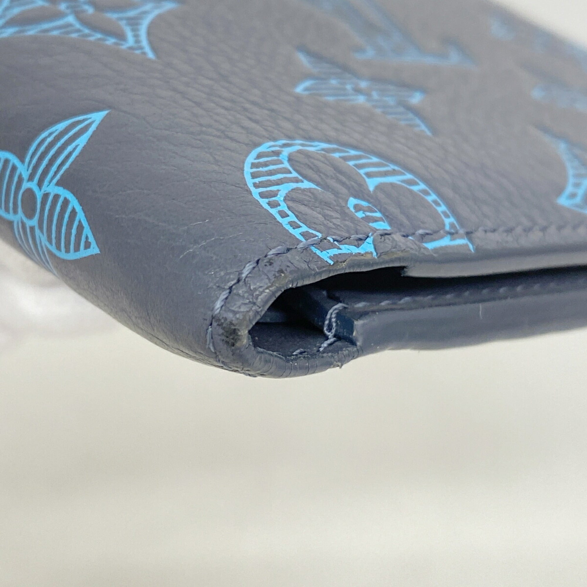 Louis Vuitton Blue Bill Wallet (Bi-Fold) (Pre-Owned)