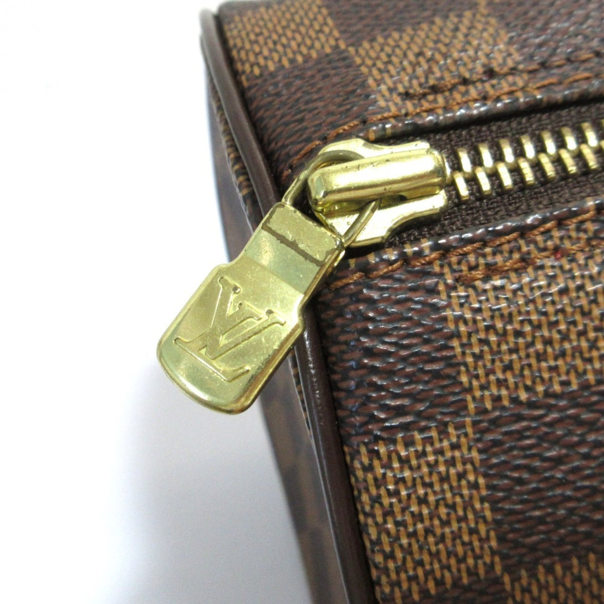 Louis Vuitton Brown Galle Damier Canvas Handbag (Pre-Owned)