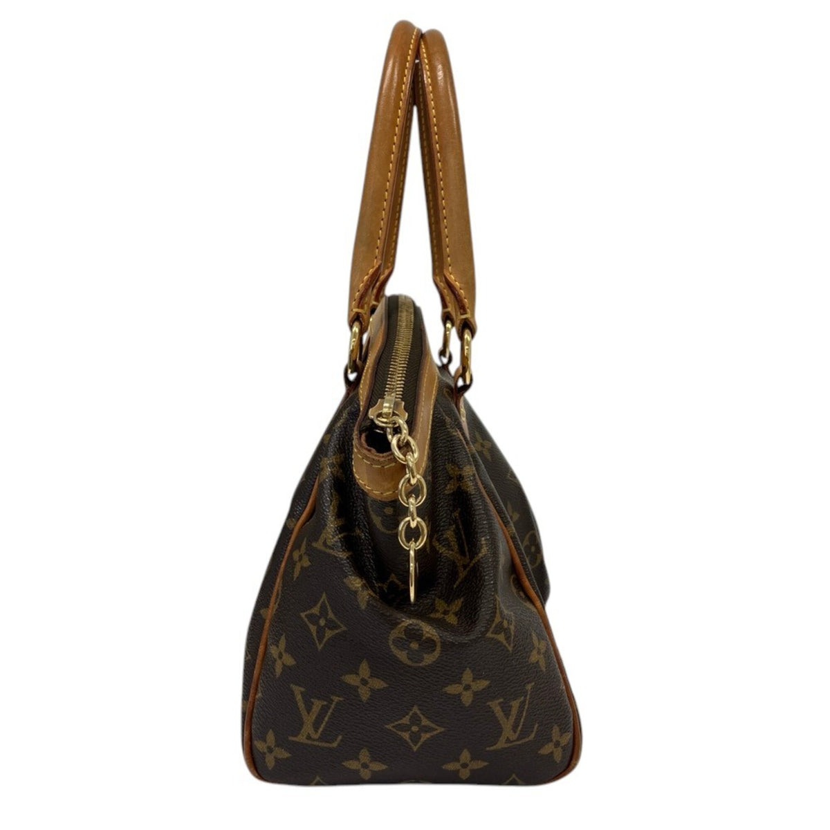Louis Vuitton Brown Monogram Canvas Handbag (Pre-Owned)