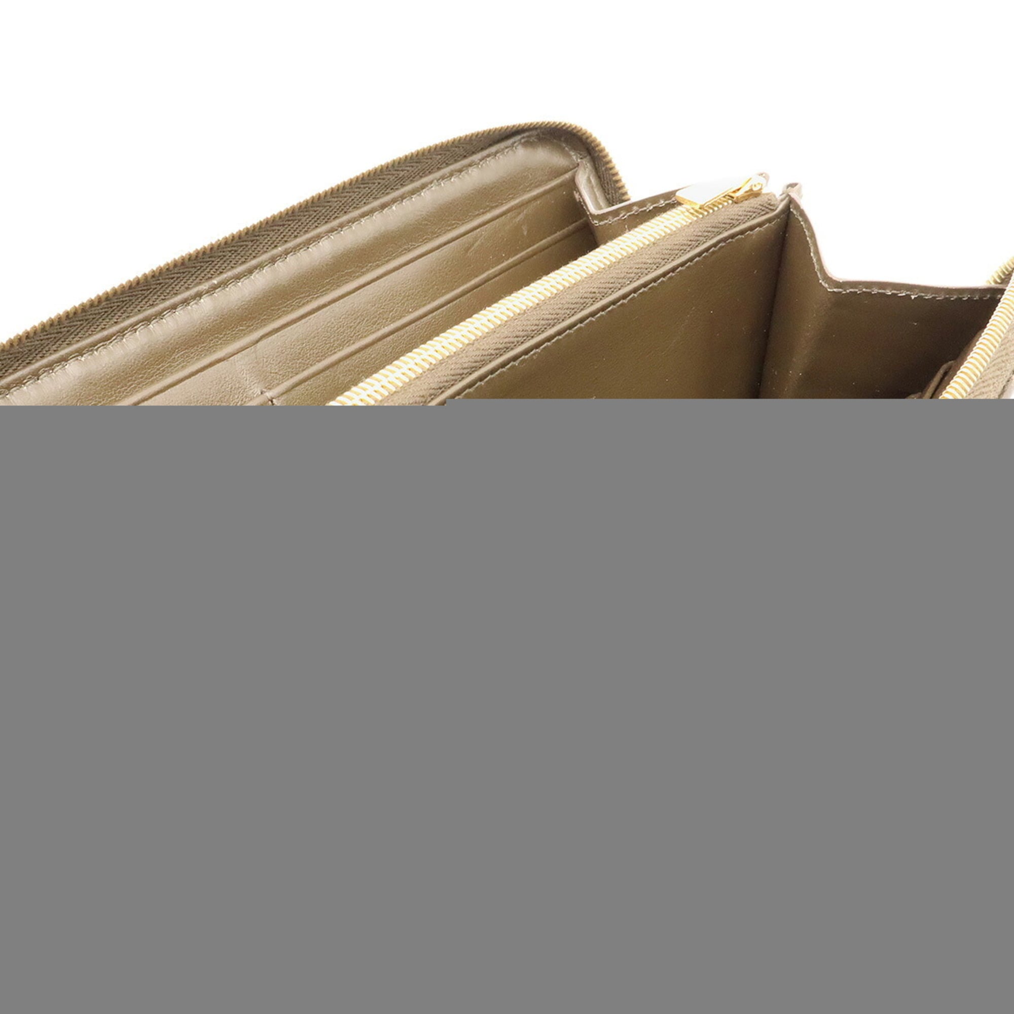 Celine Olive Leather Long Wallet (Bi-Fold) (Pre-Owned)