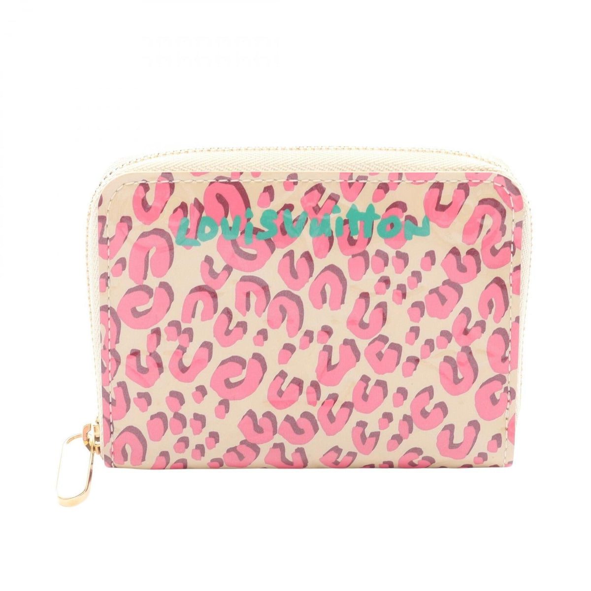 Louis Vuitton Beige Blanc Corail Green Pink Vernis Leather Coin Purse/Coin Case (Pre-Owned)