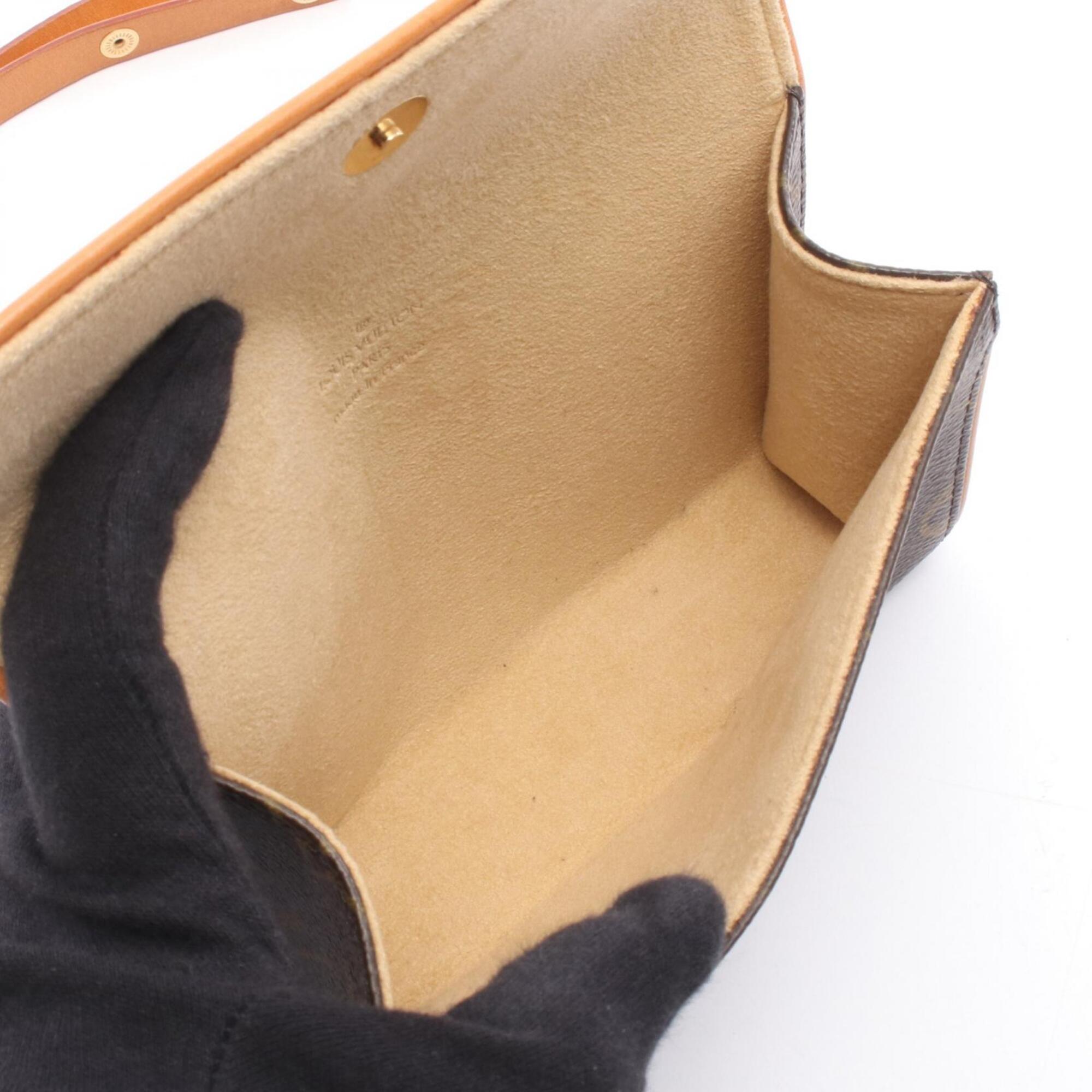 Louis Vuitton Brown Coated Canvas Pvc Monogram Leather Fanny Pack Handbag Sling Bag (Pre-Owned)