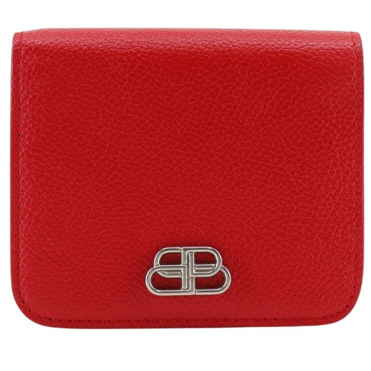 Balenciaga Red Color Leather Wallet (Bi-Fold) (Pre-Owned)