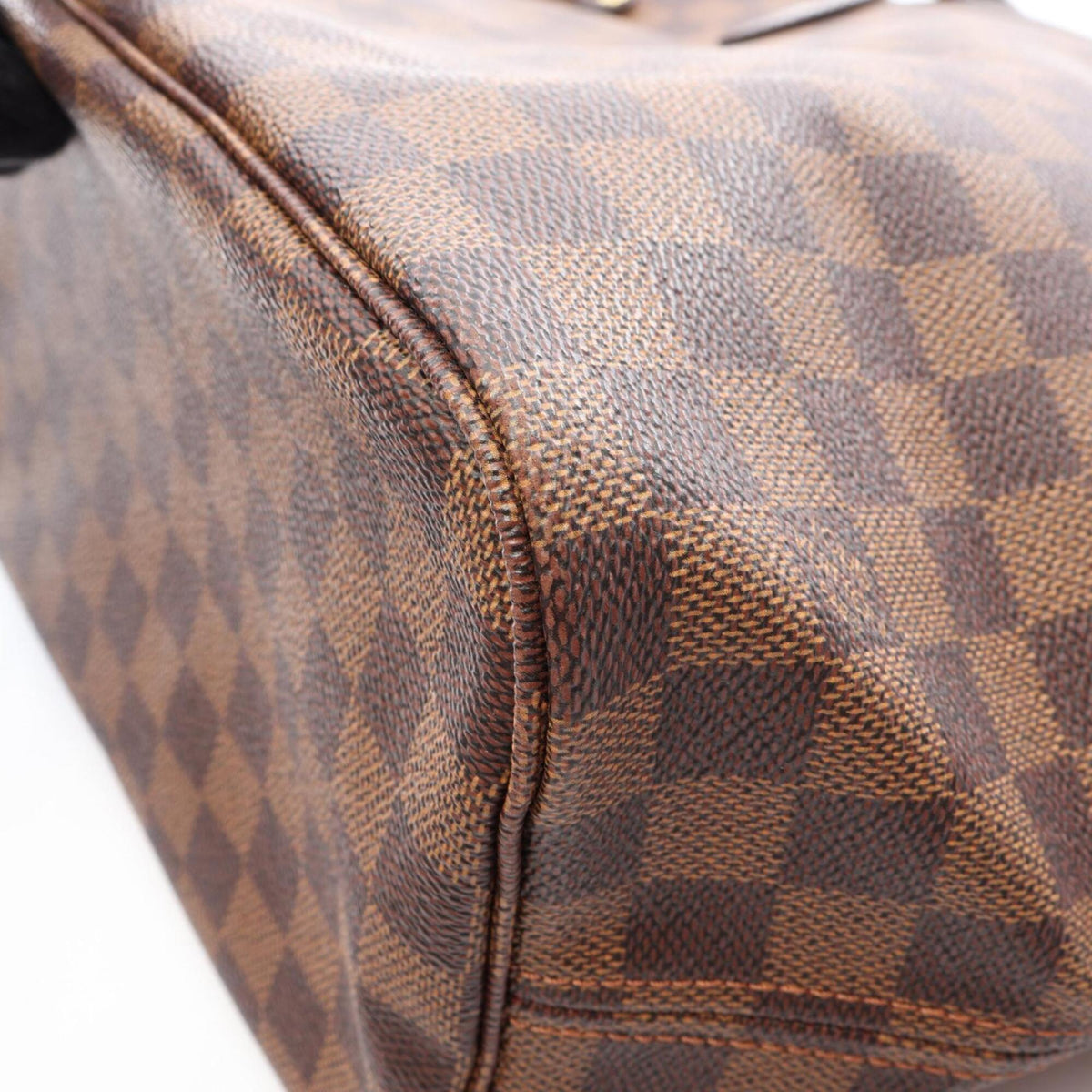 Louis Vuitton Brown Ebene Damier Canvas Coated Canvas Leather Handbag Tote Bag (Pre-Owned)