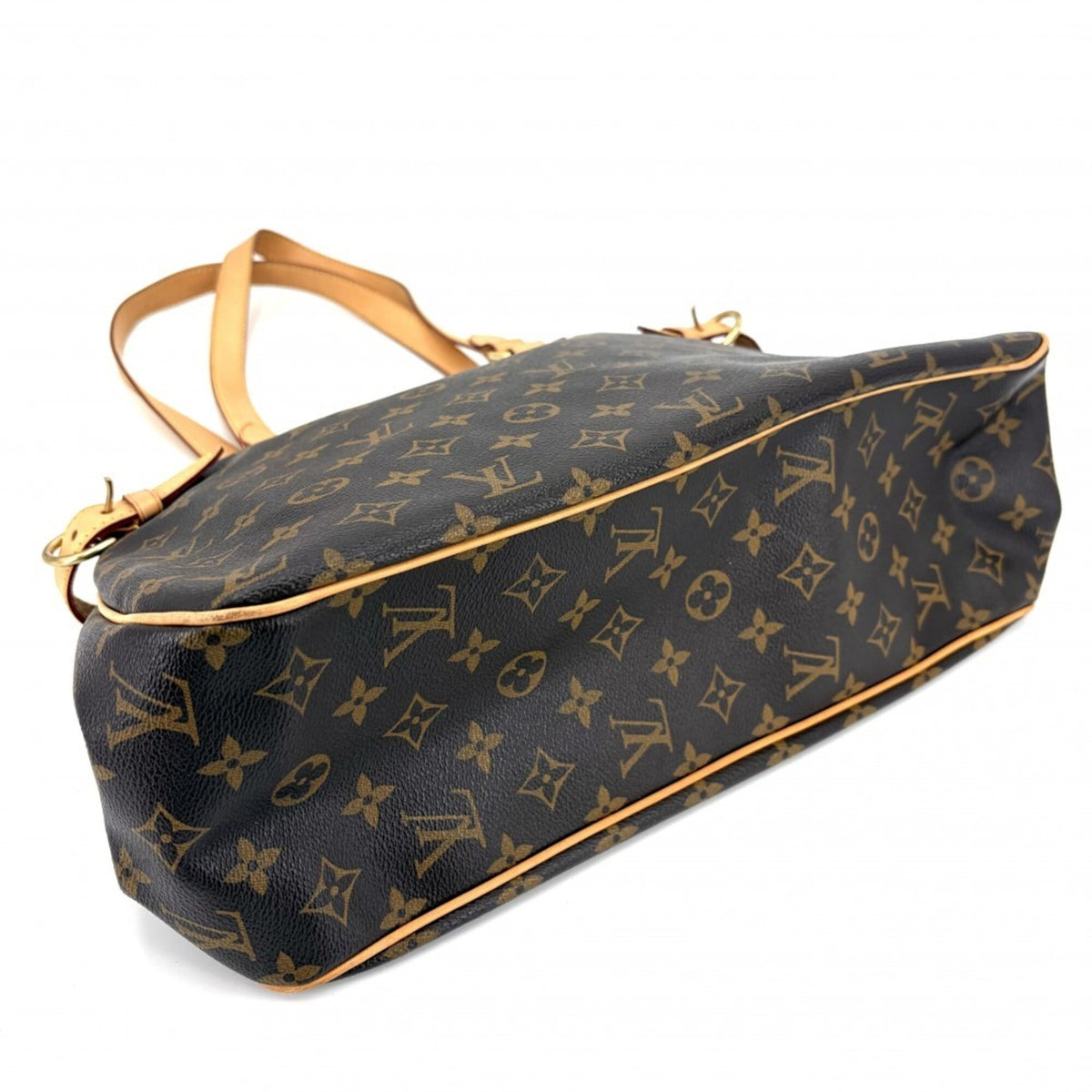 Louis Vuitton Brown Monogram Canvas Handbag Tote Bag (Pre-Owned)