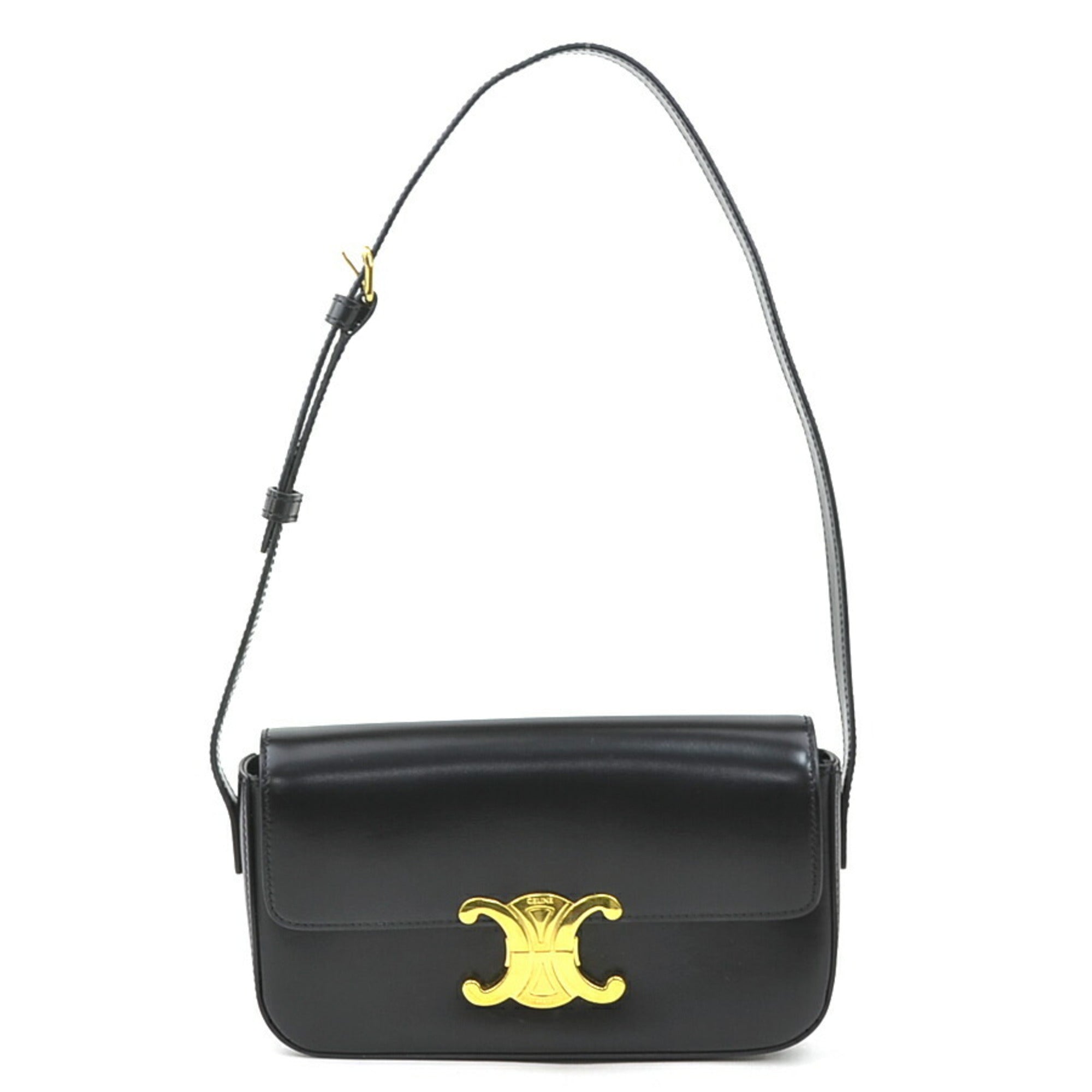 Celine Black Leather Shoulder Bag (Pre-Owned)