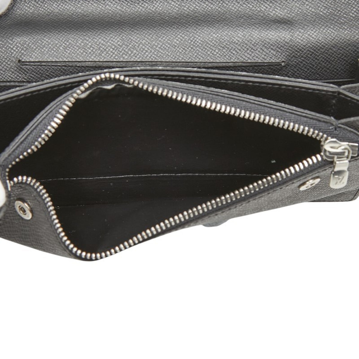 Louis Vuitton Ardoise Black Pvc Leather Long Wallet (Bi-Fold) (Pre-Owned)