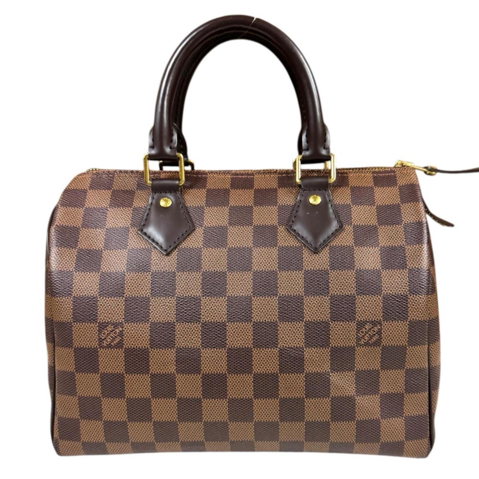 Louis Vuitton Damier Brown Damier Canvas Handbag (Pre-Owned)
