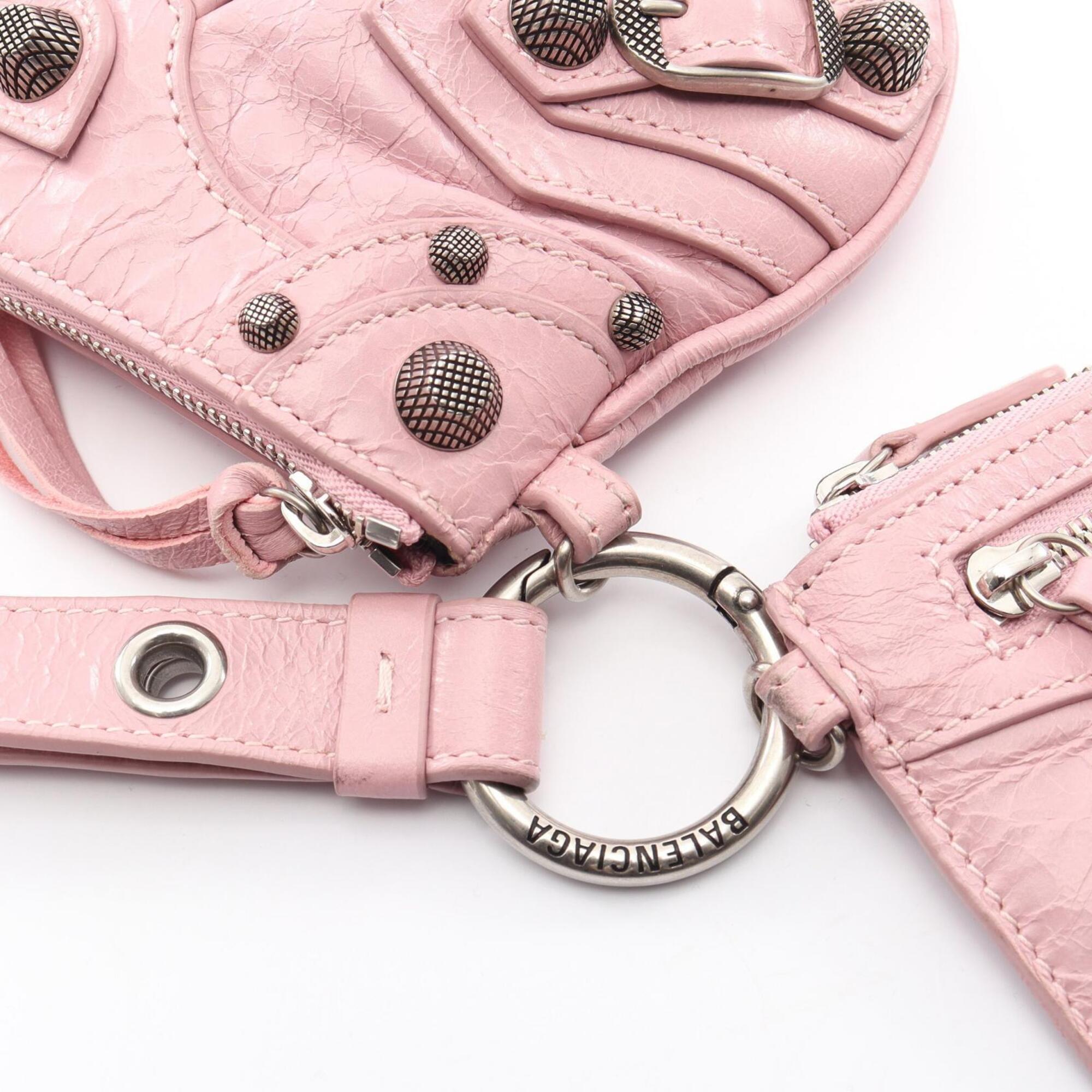 Balenciaga Pink Leather Clutch Bag Pouch (Pre-Owned)