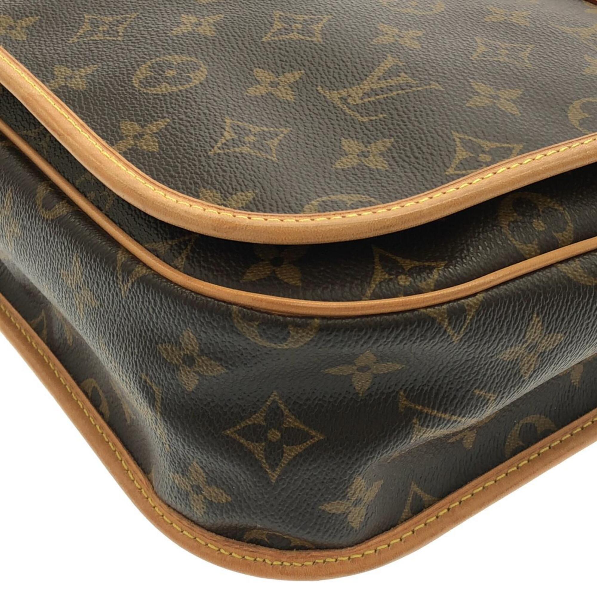 Louis Vuitton Marron Coated Canvas Shoulder Bag (Pre-Owned)