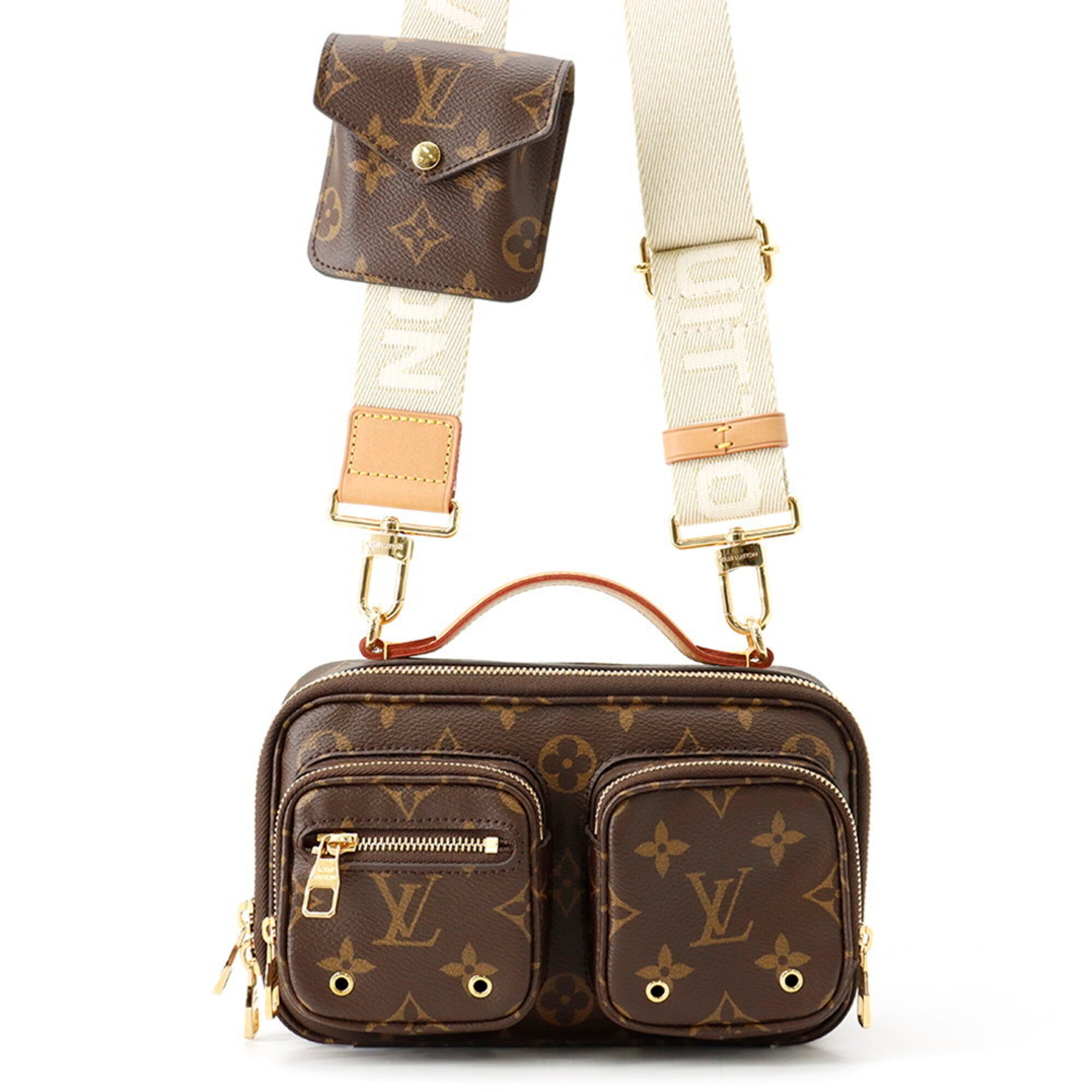 Louis Vuitton Brown Monogram Monogram Handbag Pouch Shoulder Bag (Pre-Owned)