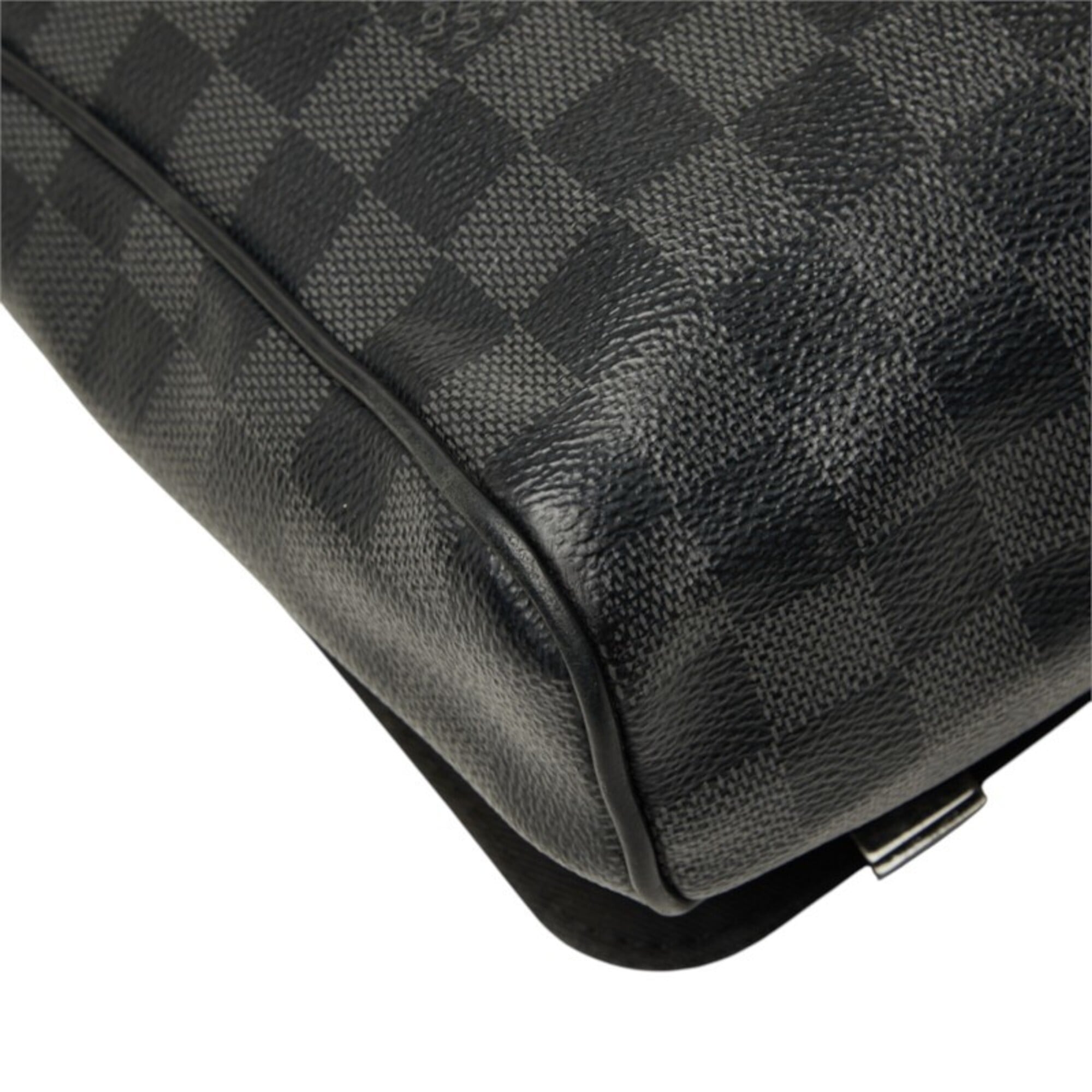 Louis Vuitton Black Damier Graphite Pvc Leather Shoulder Bag (Pre-Owned)