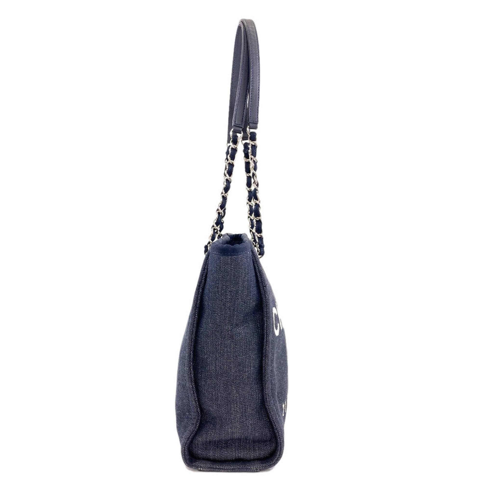 Chanel Navy Canvas Tote Bag (Pre-Owned)