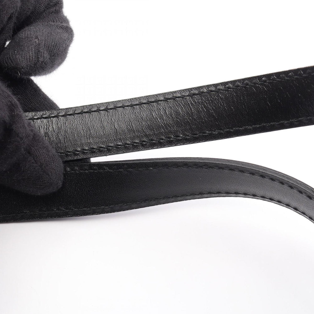 Chanel Black Leather Nylon Canvas Handbag (Pre-Owned)
