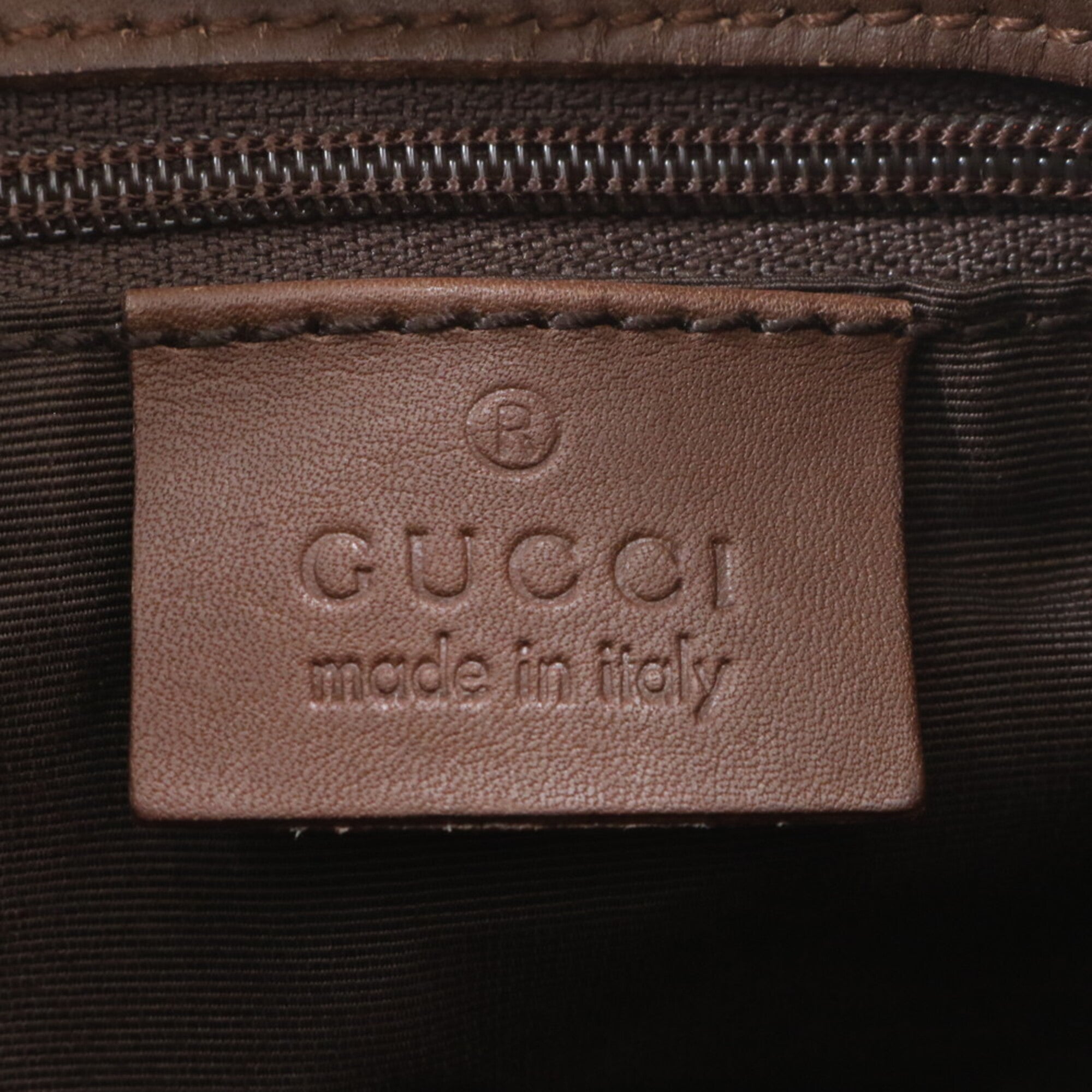 Gucci Gg Canvas Brown Gg Canvas Leather Handbag Tote Bag (Pre-Owned)