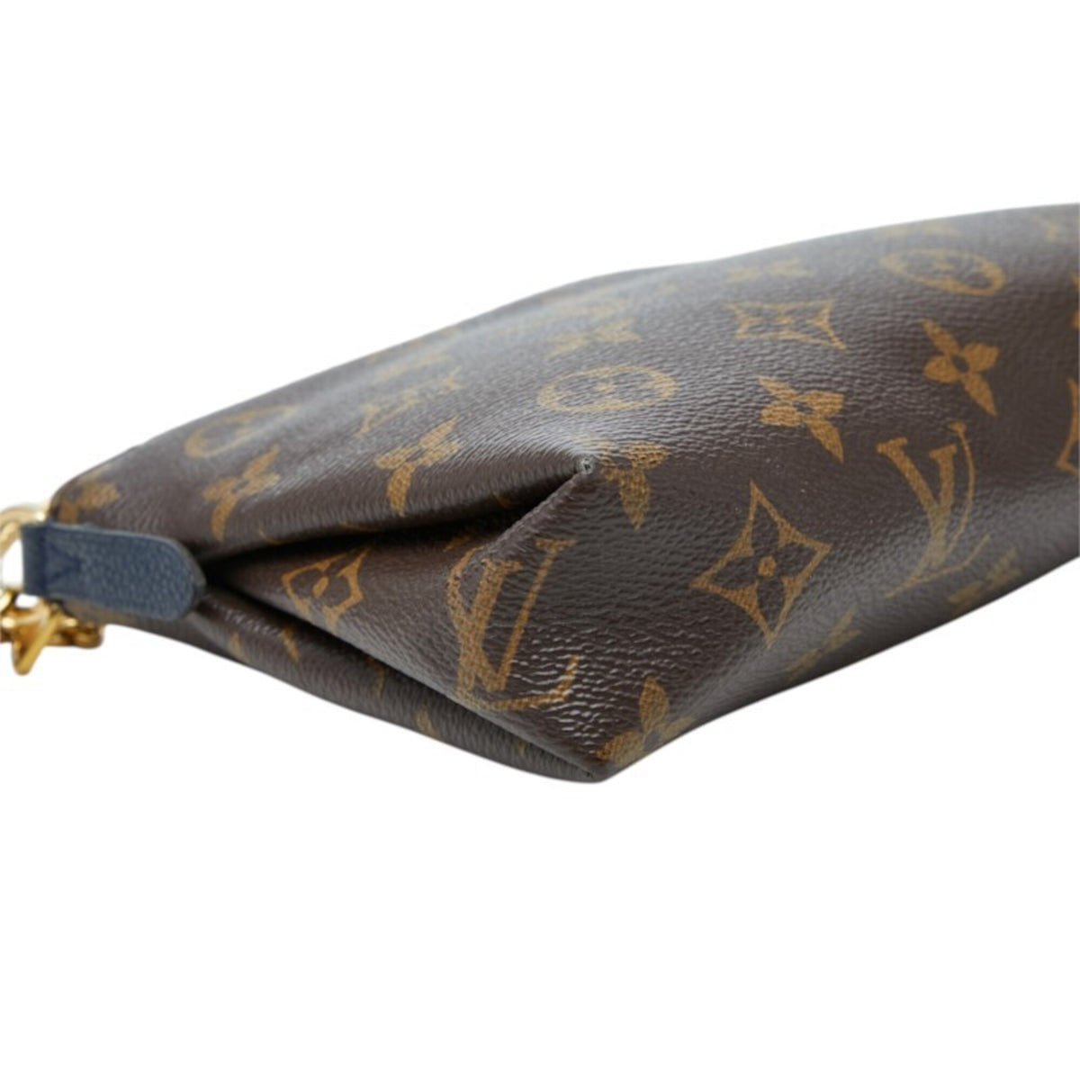 Louis Vuitton Brown Navy Navy Blue Pvc Leather Handbag Pouch Shoulder Bag (Pre-Owned)