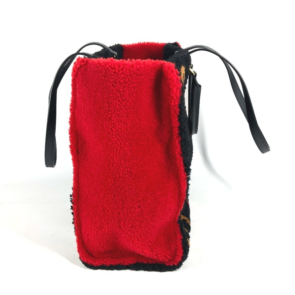 Louis Vuitton Black Red Color Shoulder Bag Tote Bag (Pre-Owned)