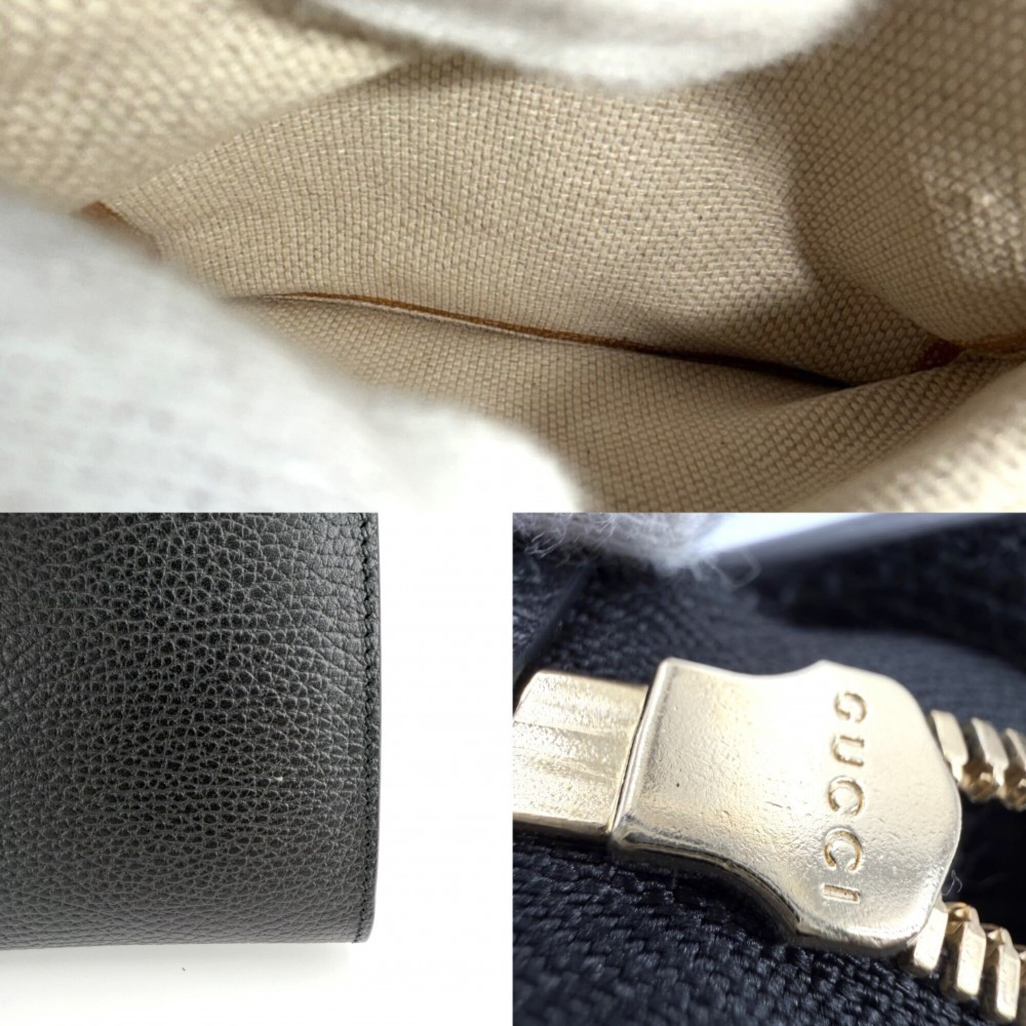 Gucci Soho Black Leather Handbag Shoulder Bag (Pre-Owned)