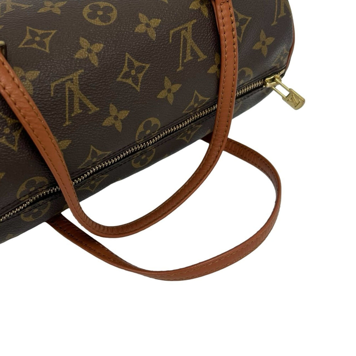 Louis Vuitton Brown Leather Pvc Boston Bag Handbag (Pre-Owned)