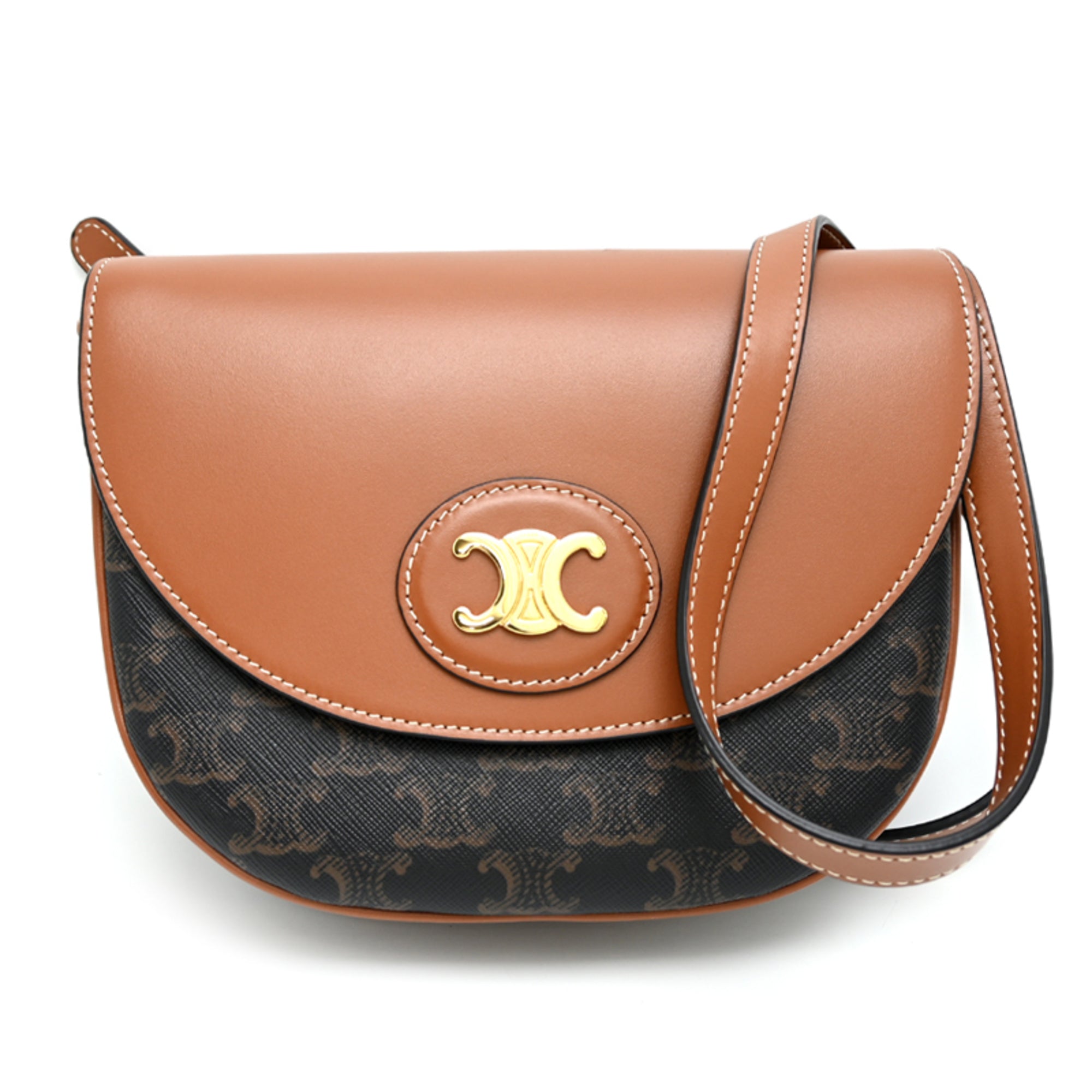 Celine Leather Pvc Shoulder Bag (Pre-Owned)