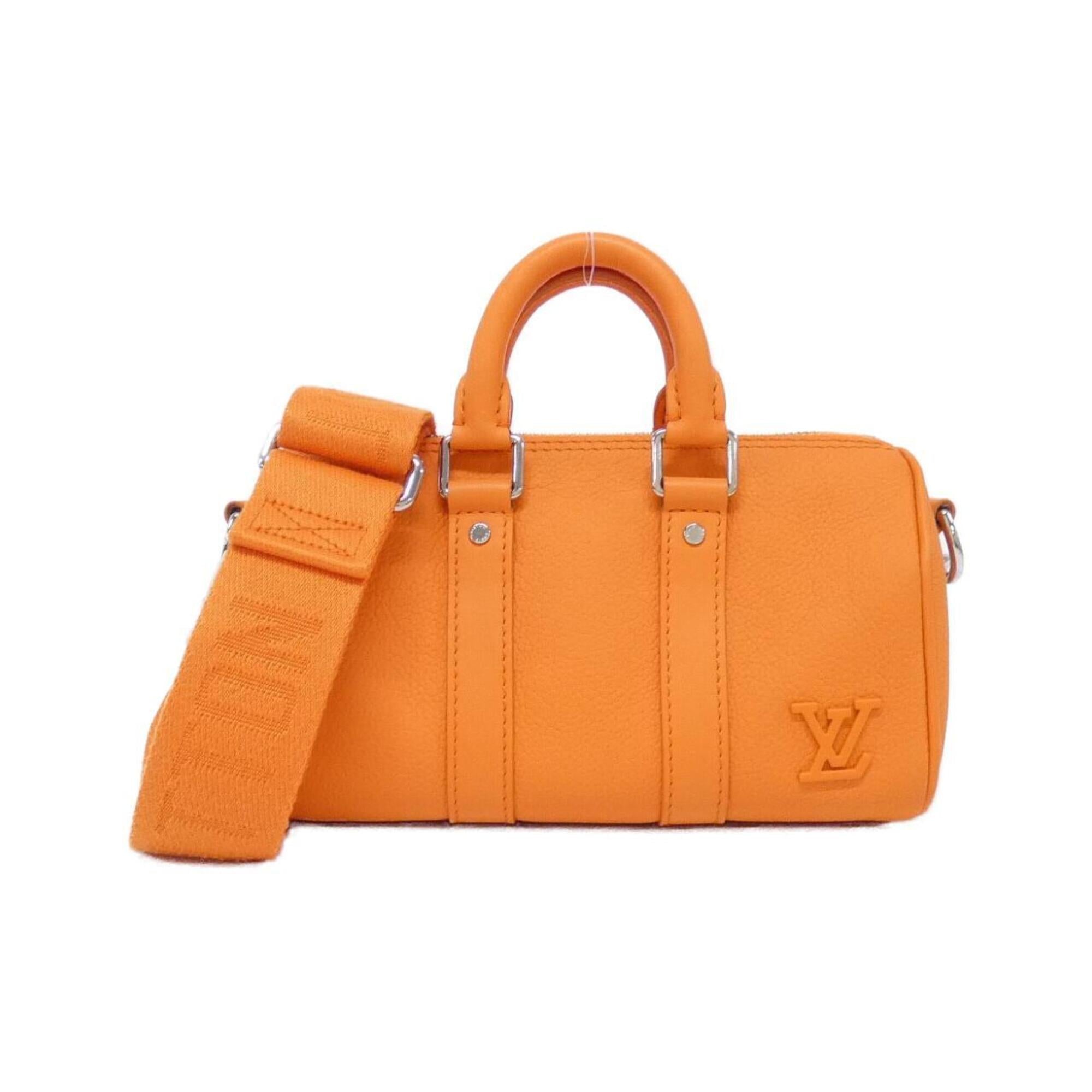 Louis Vuitton Orange Leather Boston Bag (Pre-Owned)
