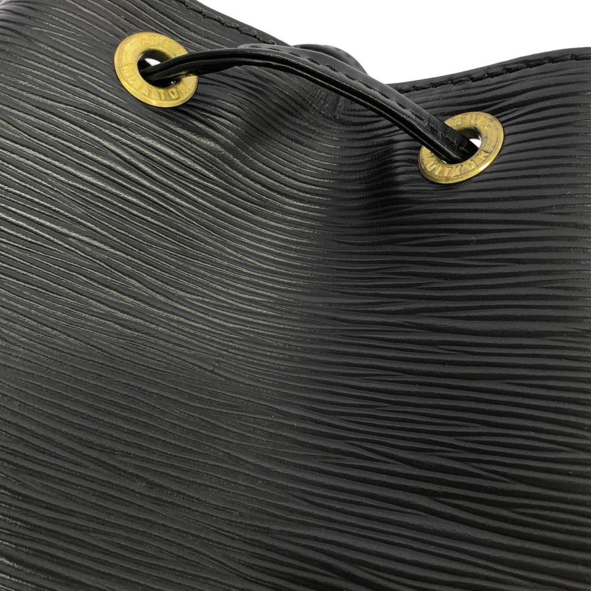 Louis Vuitton Black Leather Shoulder Bag (Pre-Owned)