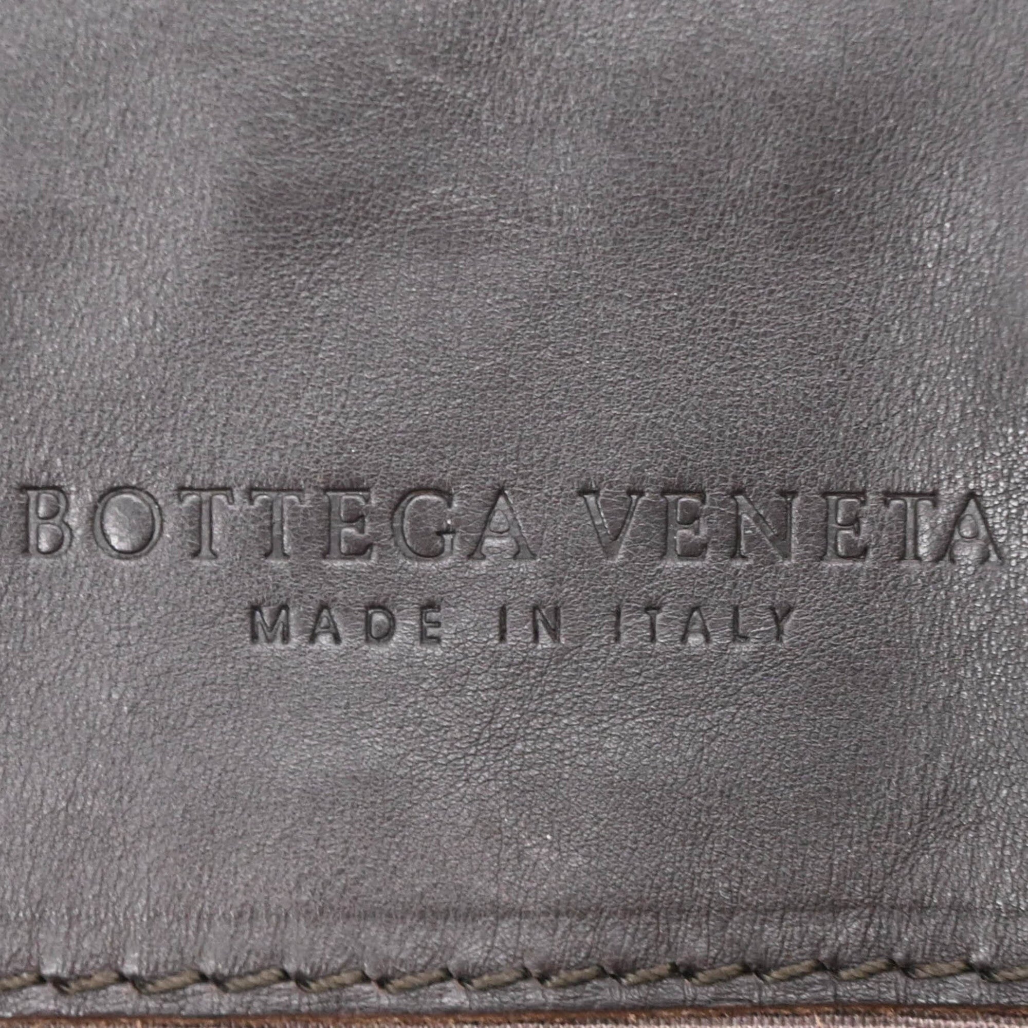 Bottega Veneta Intrecciato Brown Leather Shoulder Bag (Pre-Owned)