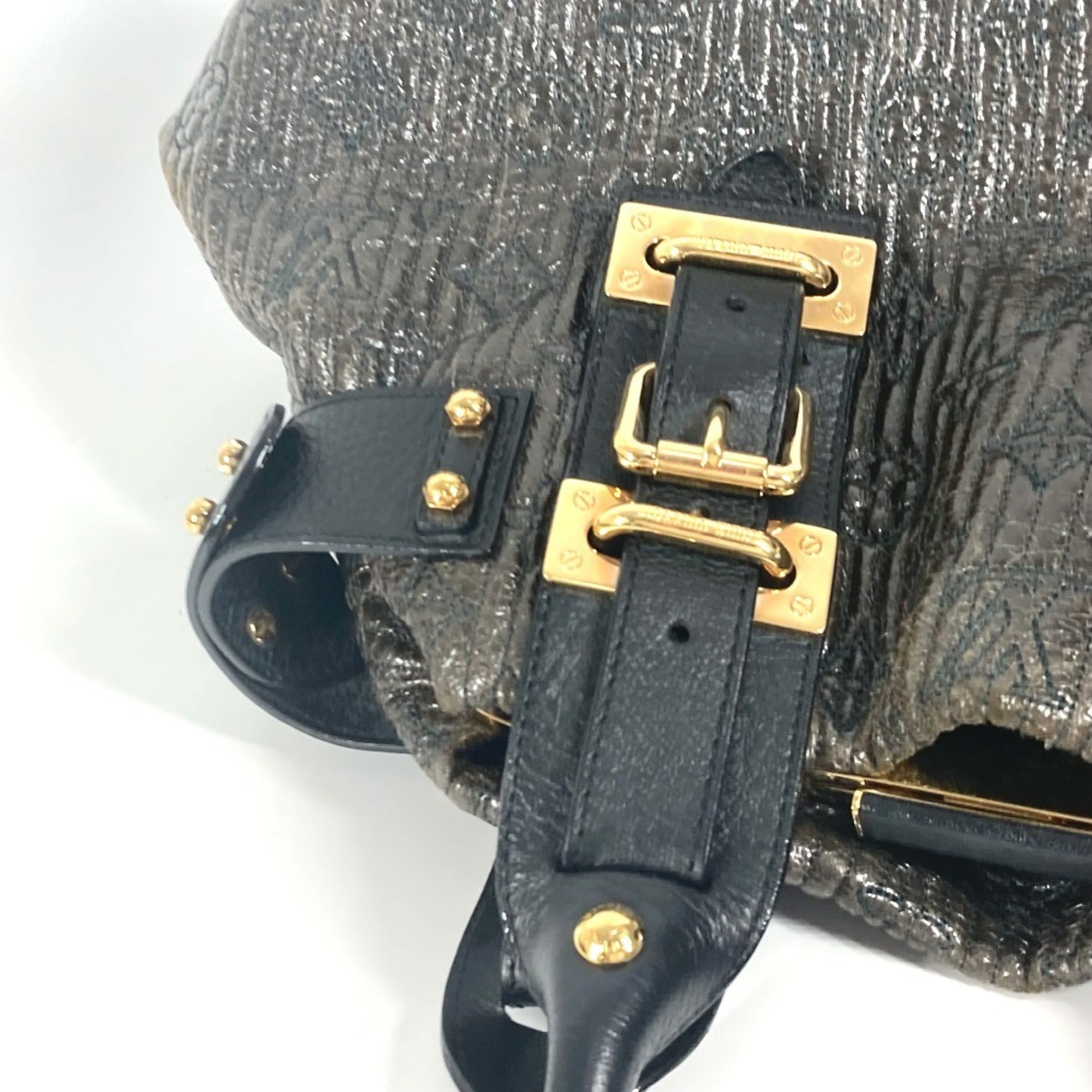 Louis Vuitton Black Noir Handbag Shoulder Bag Tote Bag (Pre-Owned)