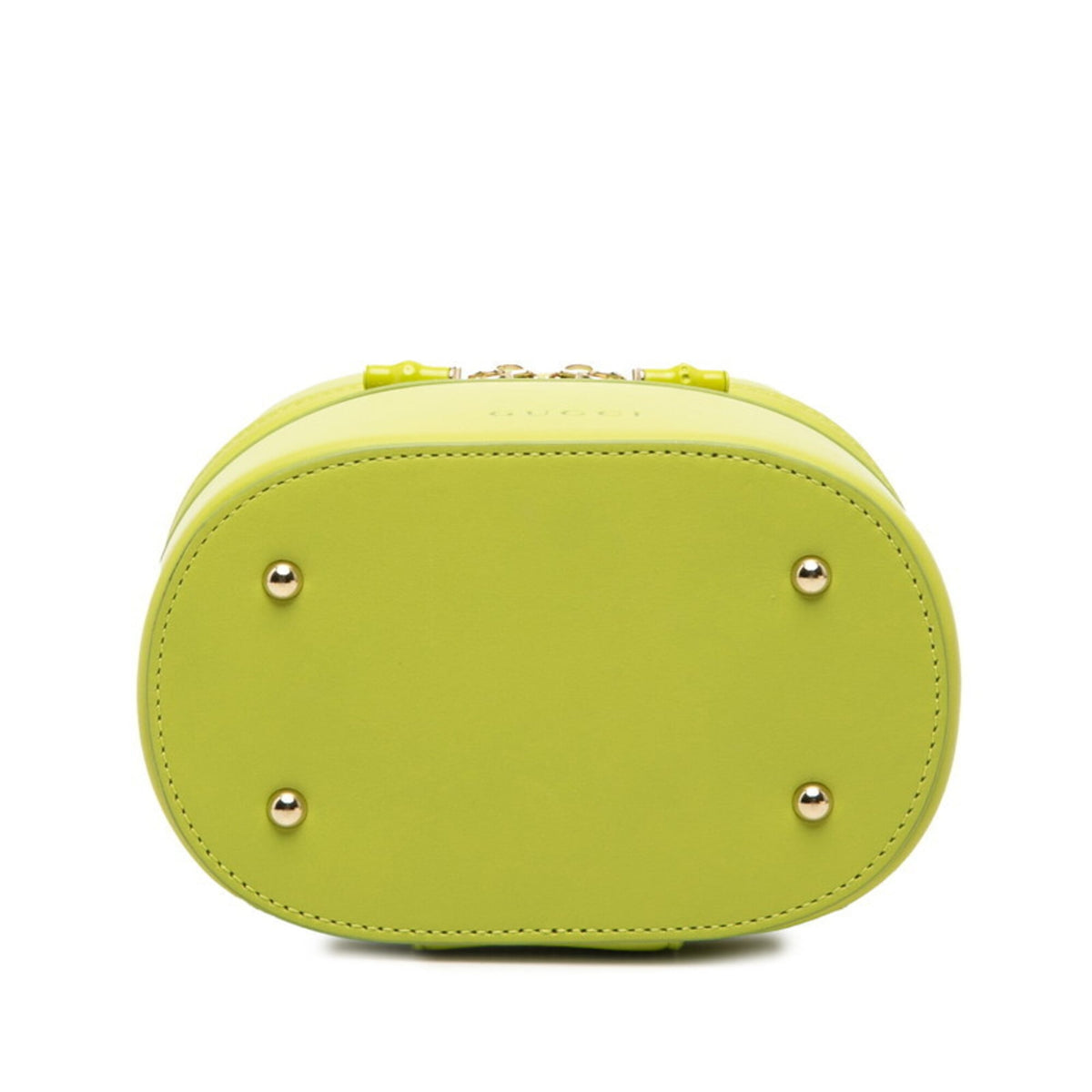Gucci Light Green Leather Handbag Shoulder Bag Vanity Bag (Pre-Owned)