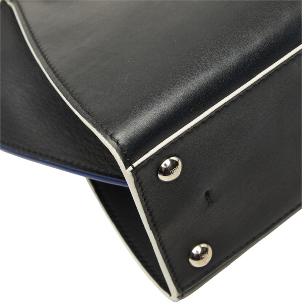 Fendi Black Leather Handbag Shoulder Bag (Pre-Owned)