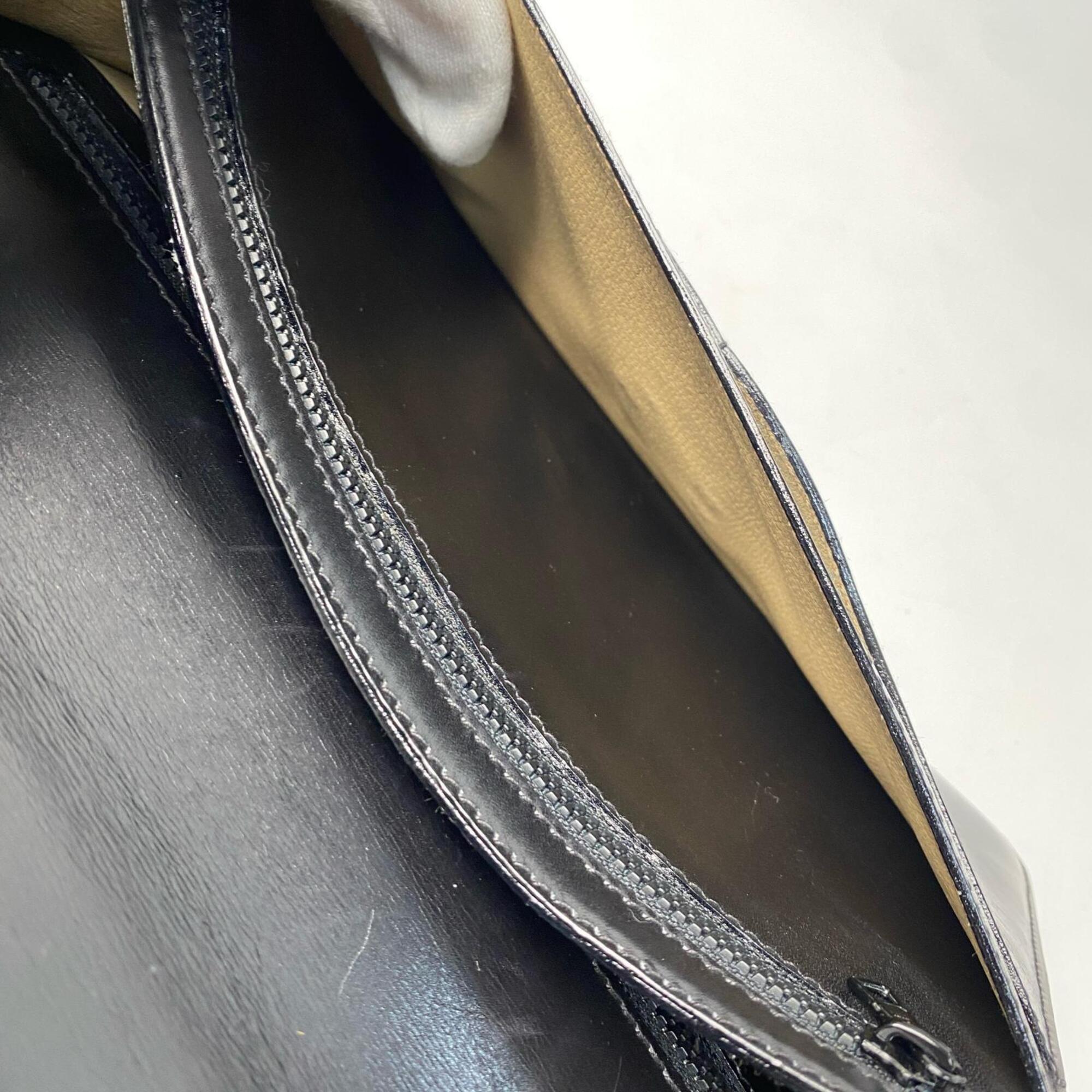 Celine Black Leather Clutch Bag (Pre-Owned)