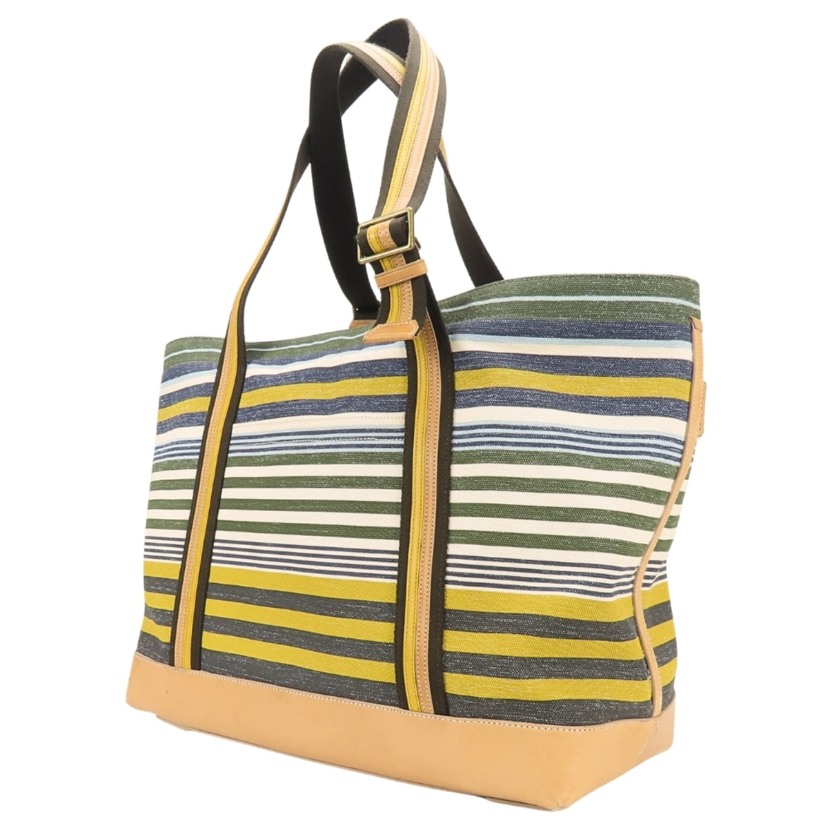 Coach Multi-Color Canvas Leather Tote Bag (Pre-Owned)