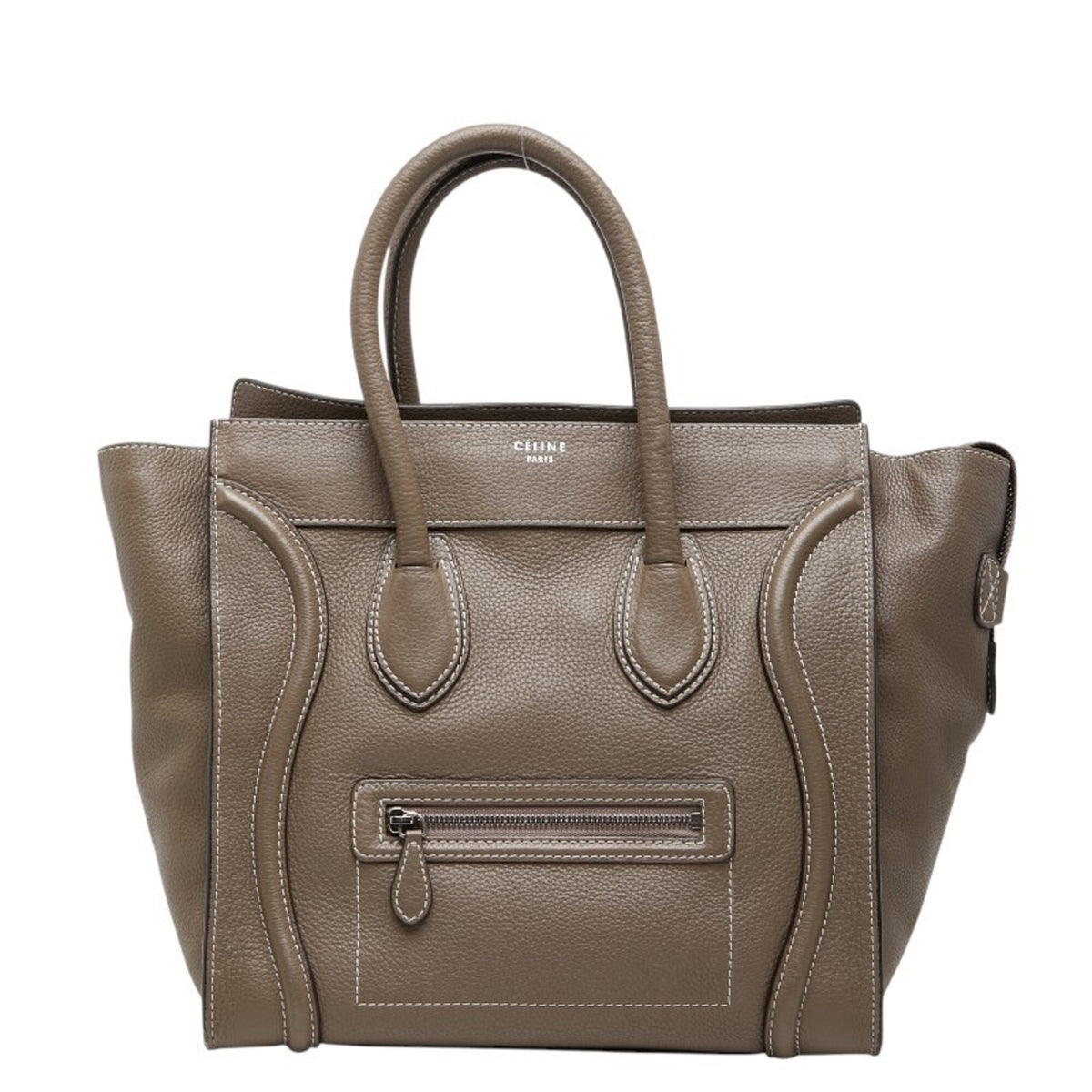 Celine Gray Leather Handbag (Pre-Owned)