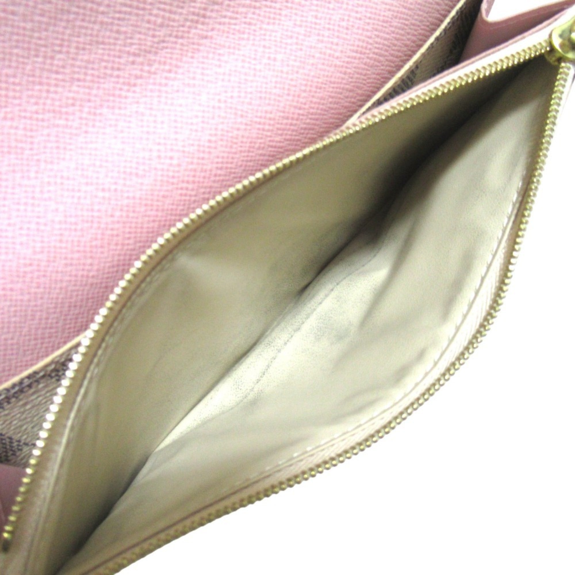 Louis Vuitton Ivory Navy Rose Ballerine Damier Azur Long Wallet (Bi-Fold) (Pre-Owned)