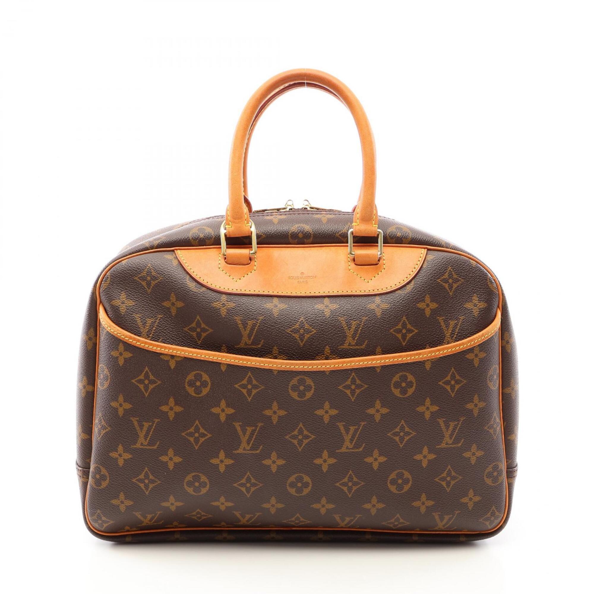 Louis Vuitton Brown Pvc Coated Canvas Leather Handbag (Pre-Owned)