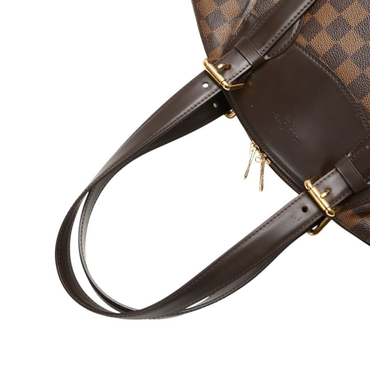 Louis Vuitton Damier Brown Pvc Leather Handbag (Pre-Owned)