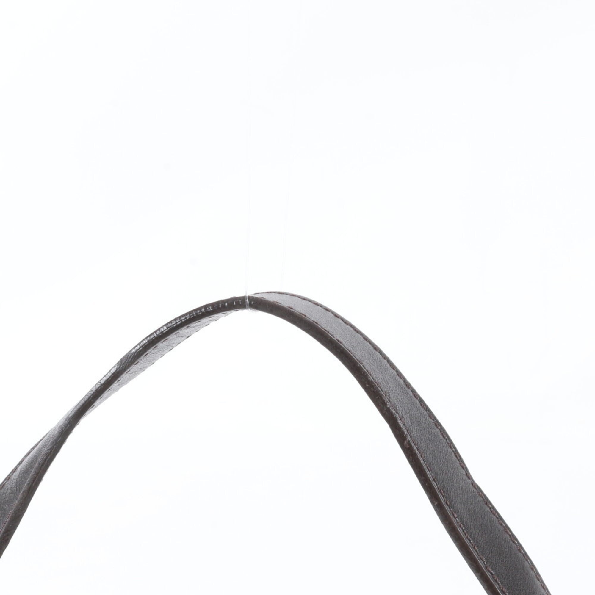 Fendi Brown Leather Canvas Handbag Shoulder Bag (Pre-Owned)